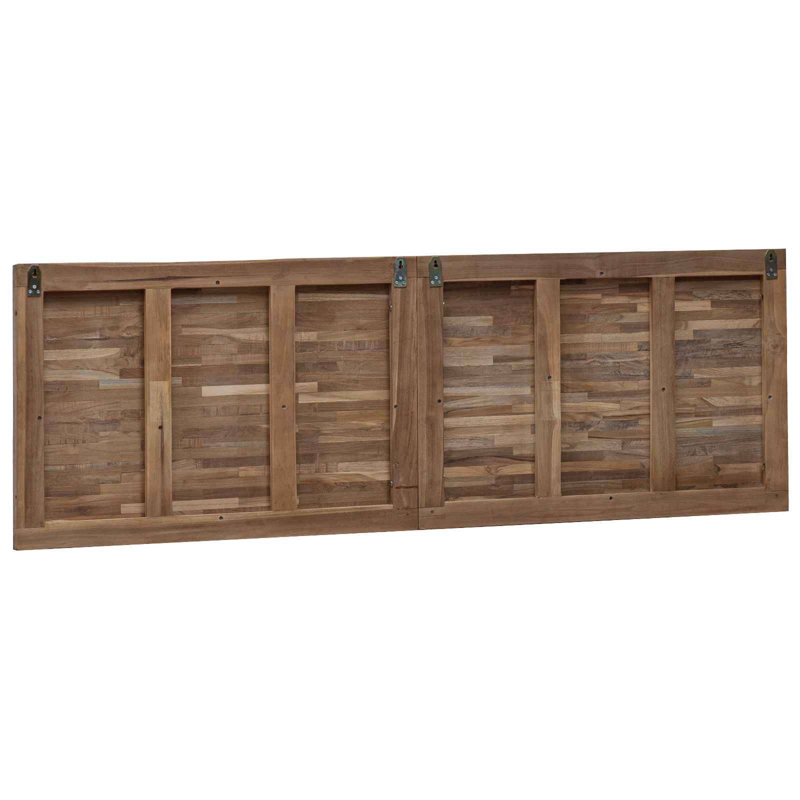 vidaXL Kopfteil Wandmontiert Natur 160 cm Massivholz Teak