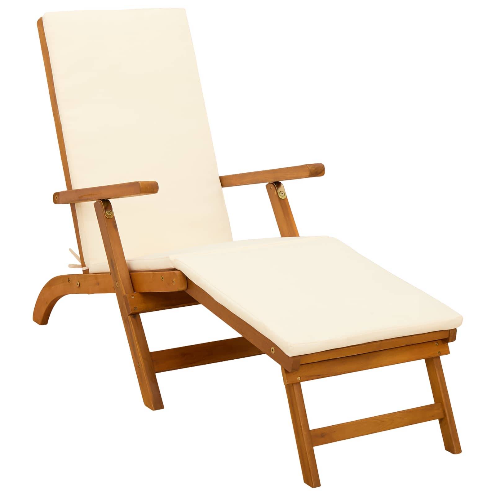 vidaXL Liegestuhl zum Verstellen und Klappen 55 x 146 x 91 cm