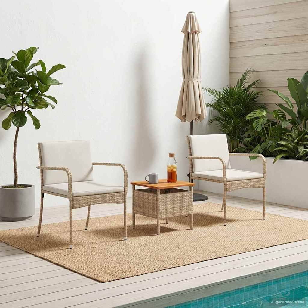 vidaXL Garten Set mit Kissen Stahl