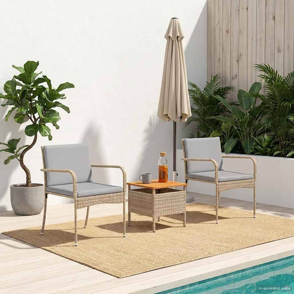 vidaXL Garten Set mit Kissen Stahl