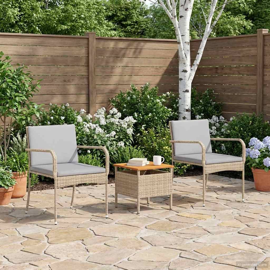 vidaXL Garten Set mit Kissen Stahl