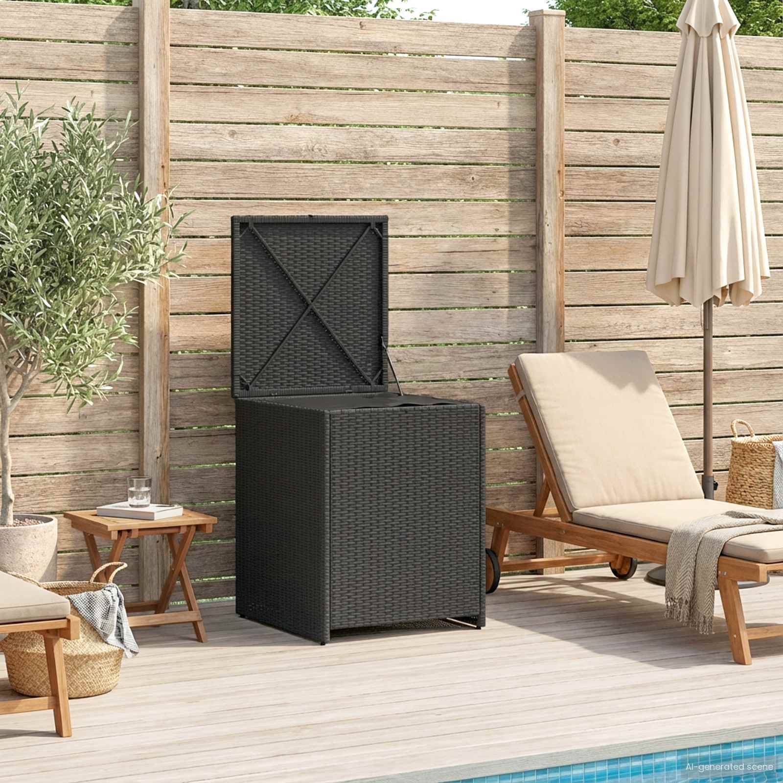 vidaXL Kissenbox 55 x 55 x 69 cm Stahl
