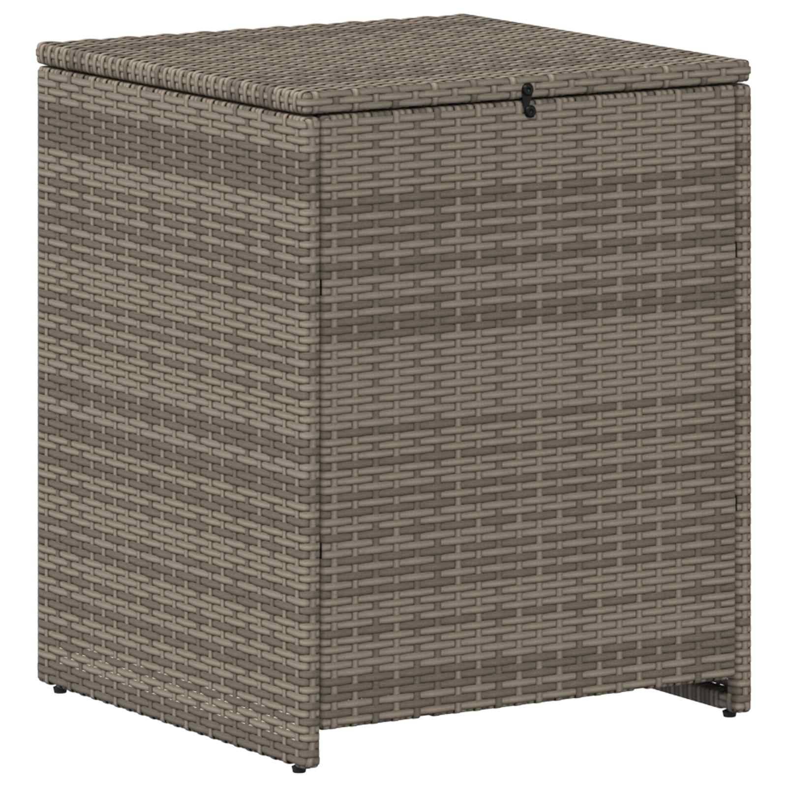 vidaXL Sofa Set 7 pcs Grau und Marineblau Polyrattan und Stahl