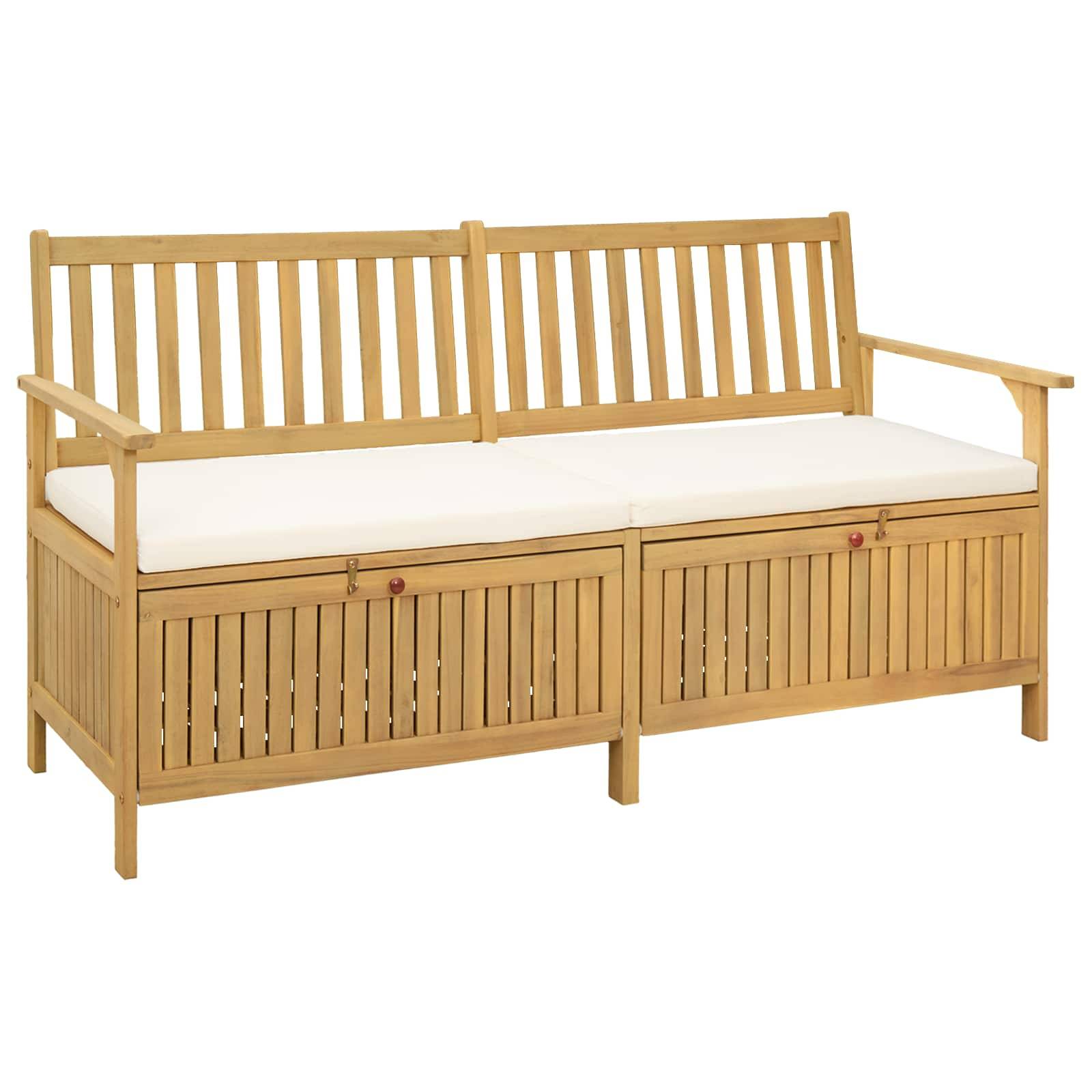 vidaXL Sitzbank mit Stauraum mit Kissen mit Speicher 170 x 63 x 84 cm