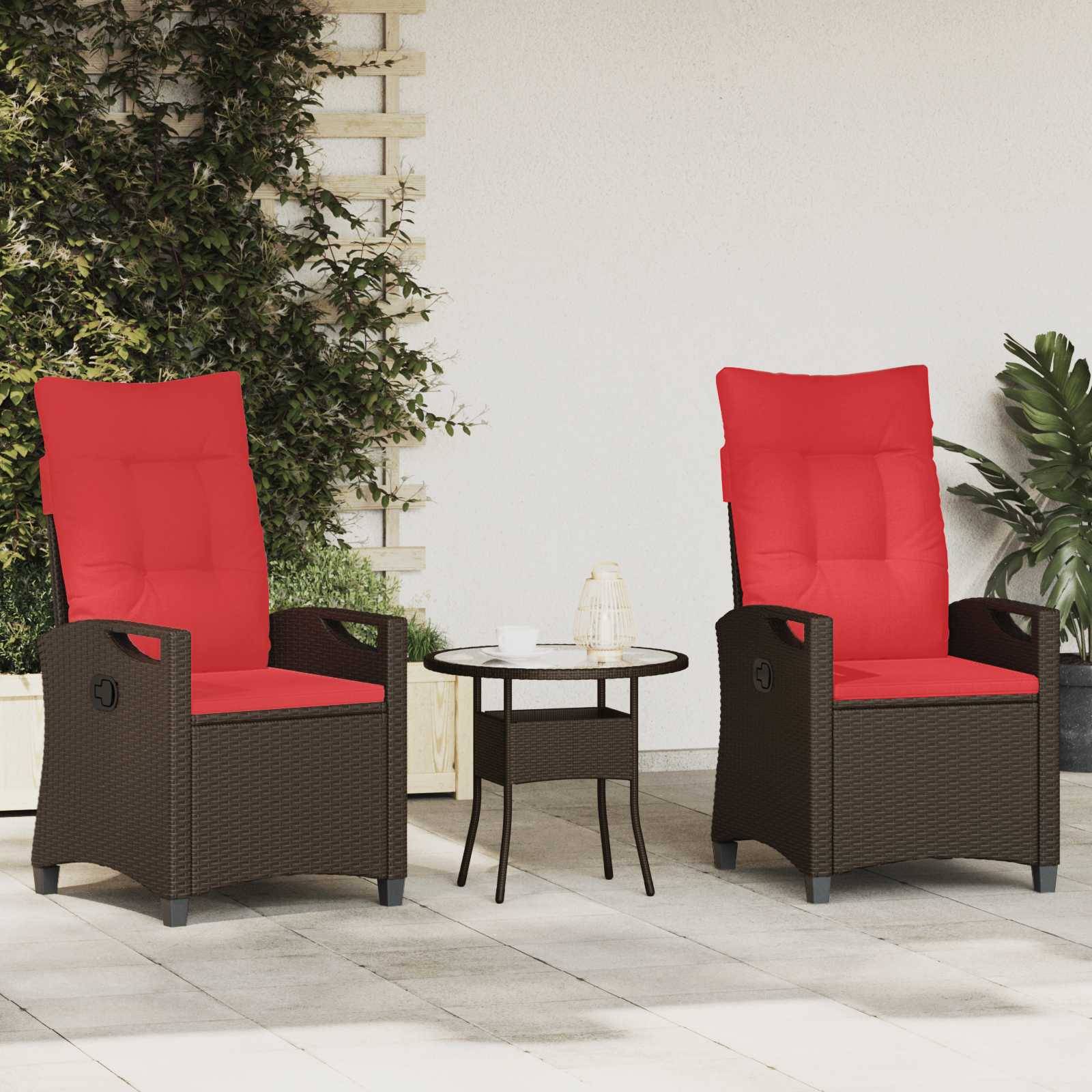 vidaXL Gartenstuhl 56 x 64 x 94 cm Stahl