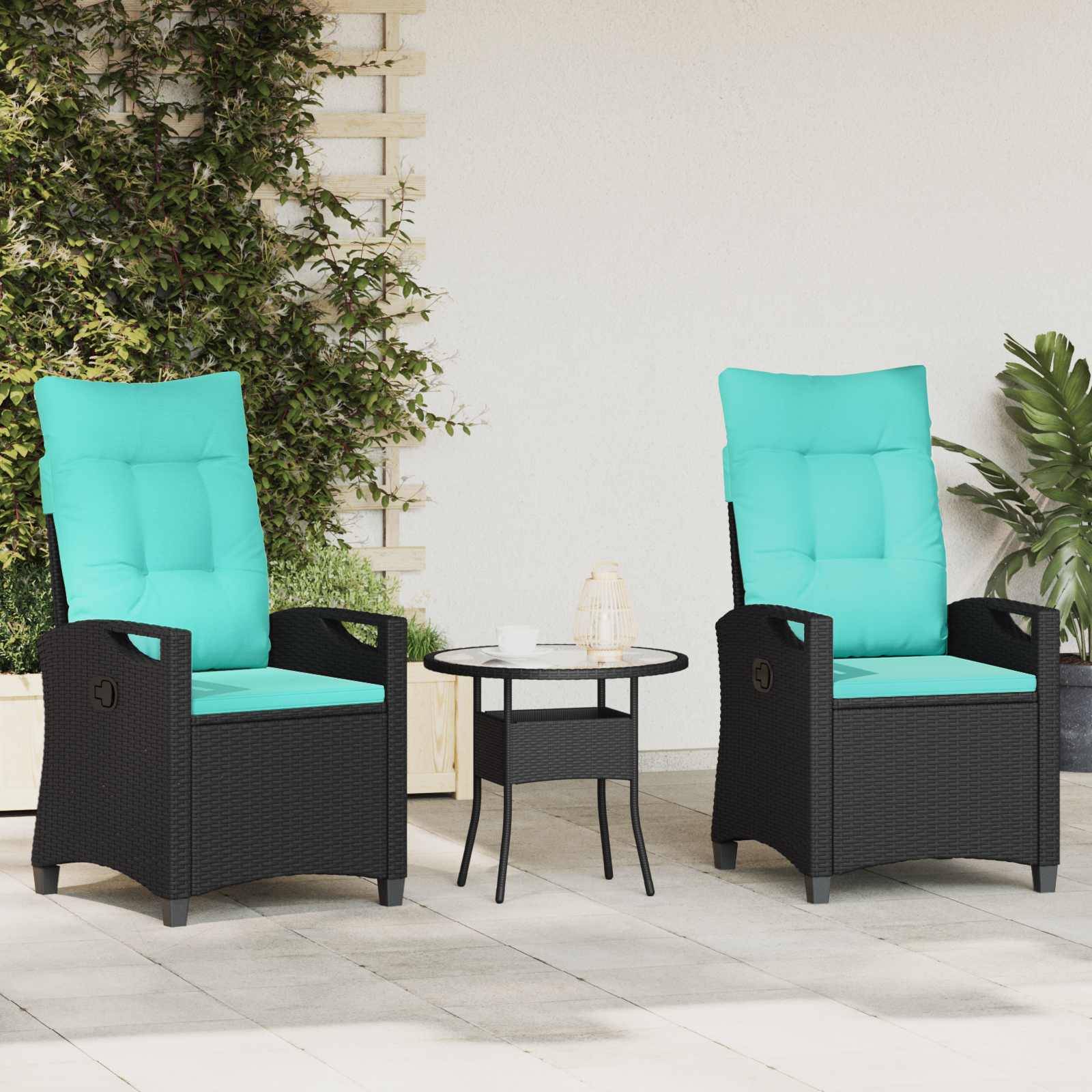 vidaXL Gartenstuhl 56 x 64 x 94 cm Stahl