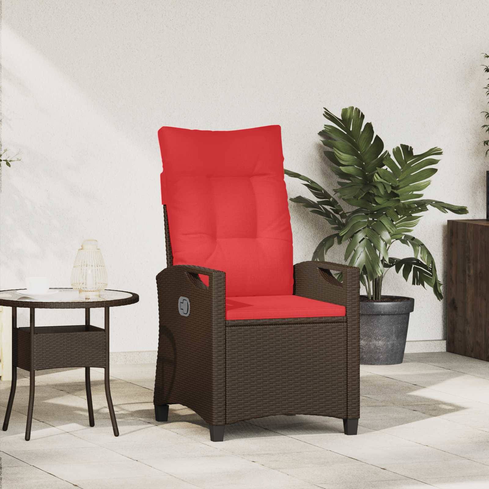 vidaXL Verstellbarer Gartenstuhl 56 x 60 x 112 cm Stahl