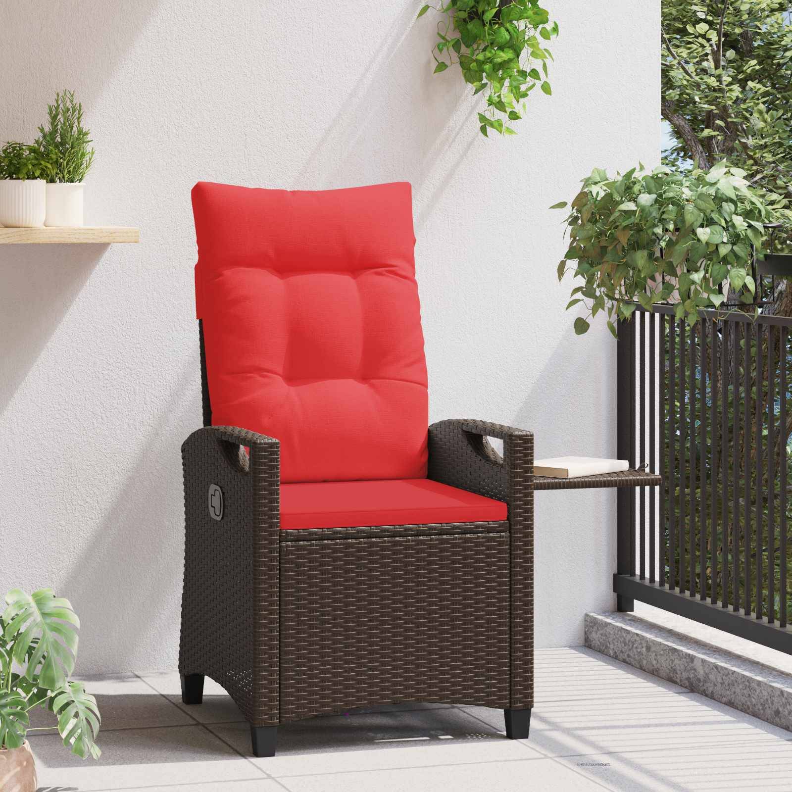 vidaXL Verstellbarer Gartenstuhl 56 x 60 x 112 cm Stahl