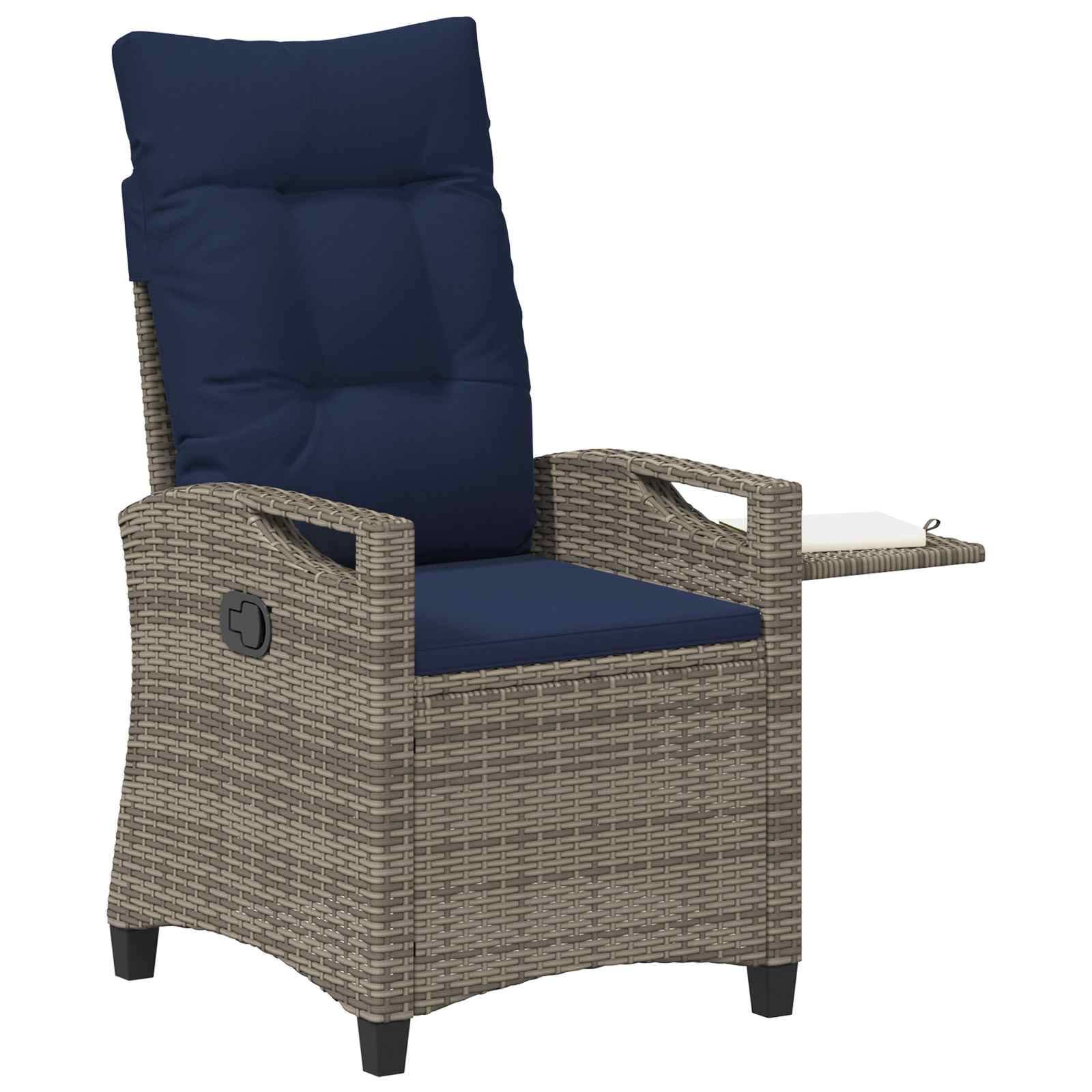 vidaXL Verstellbarer Gartenstuhl 56 x 60 x 112 cm Stahl