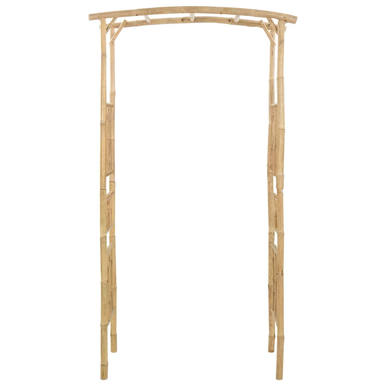 vidaXL Gartenbogen Natur 110 x 40 x 205 cm Bambus