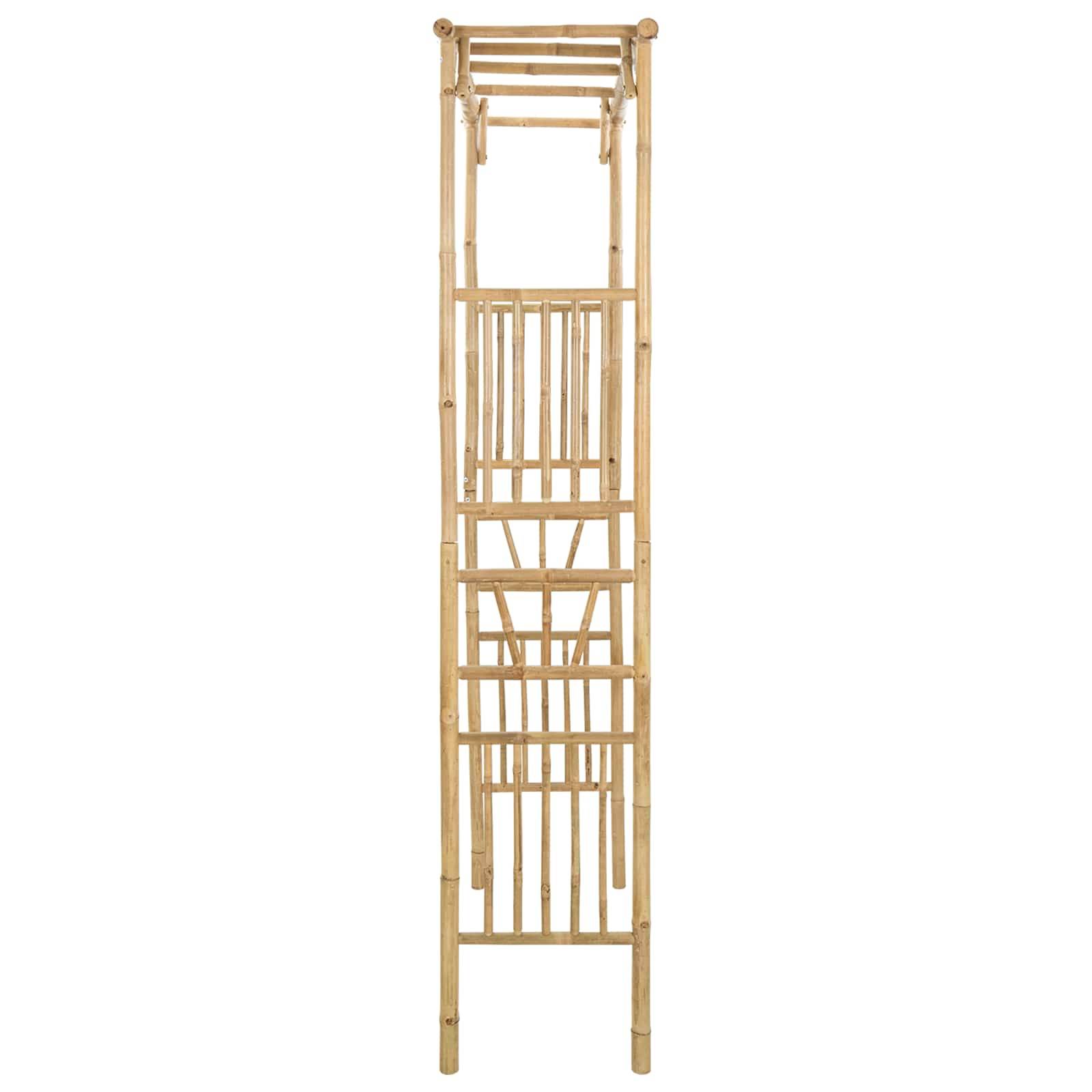 vidaXL Gartenbogen Natur 110 x 40 x 205 cm Bambus