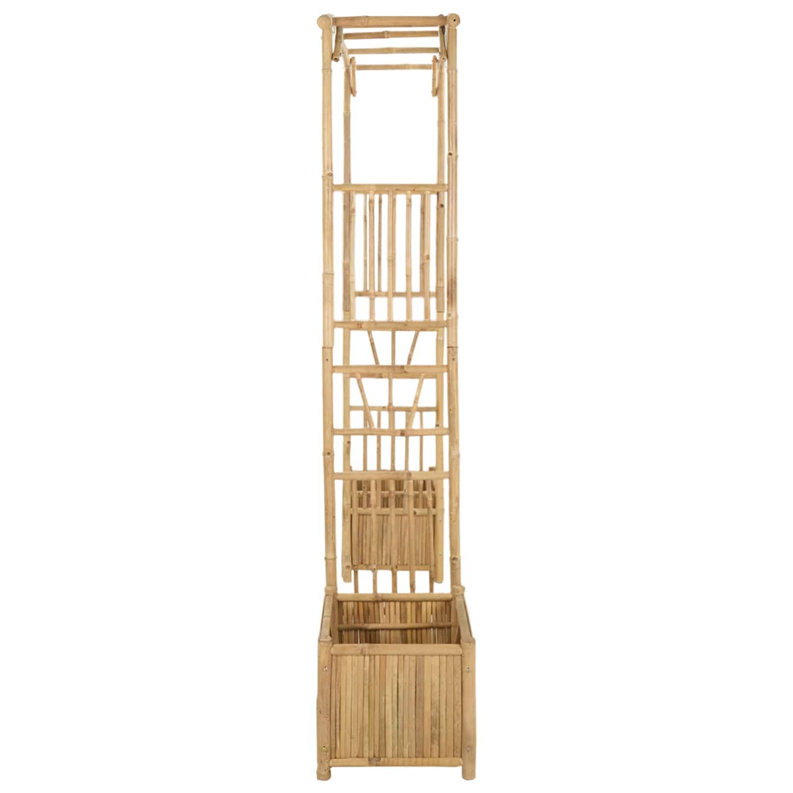 vidaXL Gartenbogen Natur 177 x 40 x 205 cm Bambus