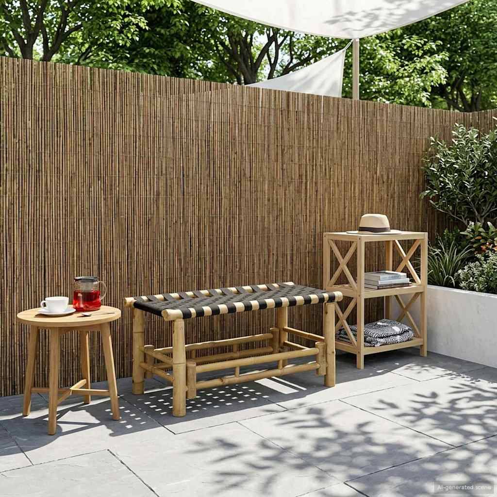 vidaXL Gartenbank Natur 80 x 38 x 40 cm Bambus