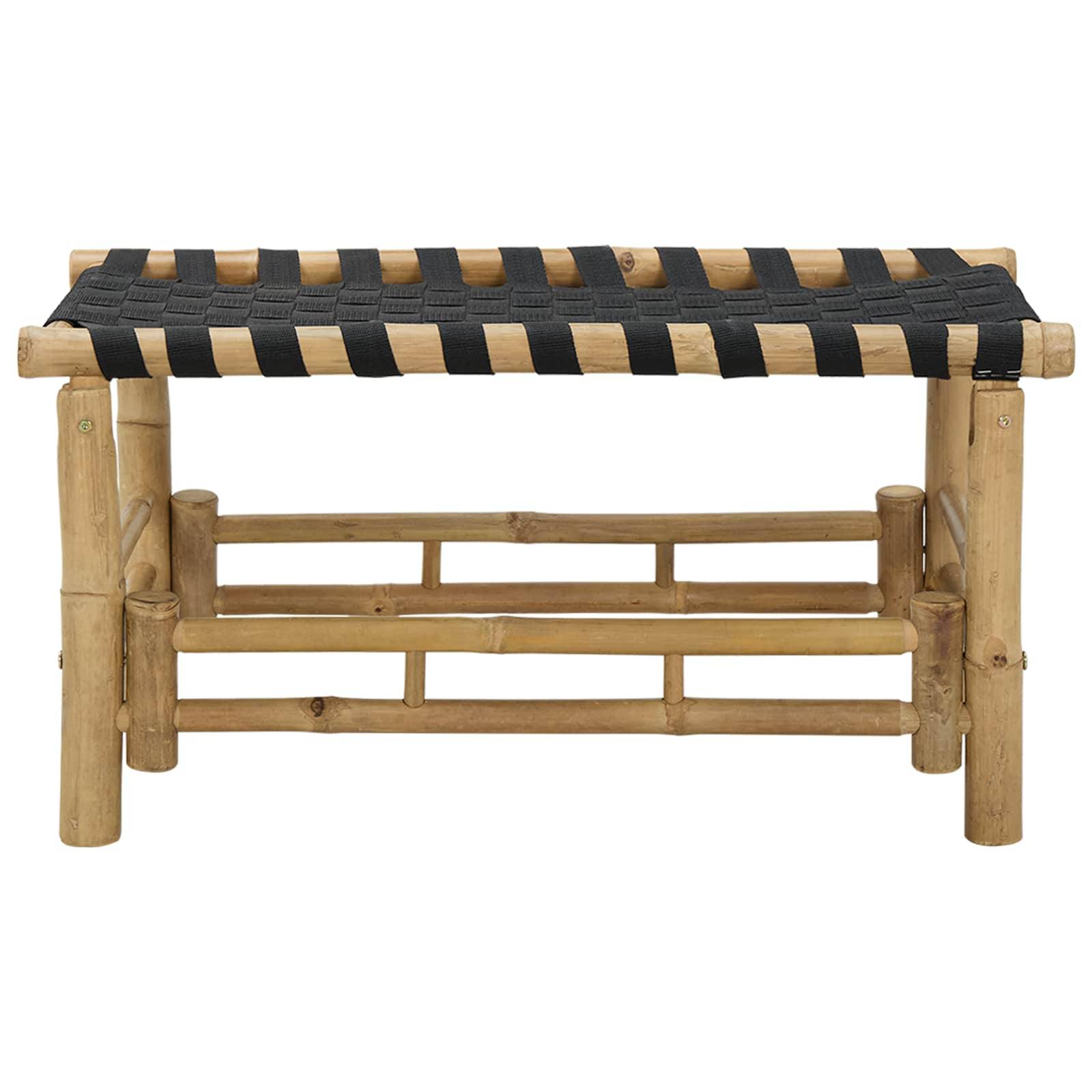 vidaXL Gartenbank Natur 80 x 38 x 40 cm Bambus