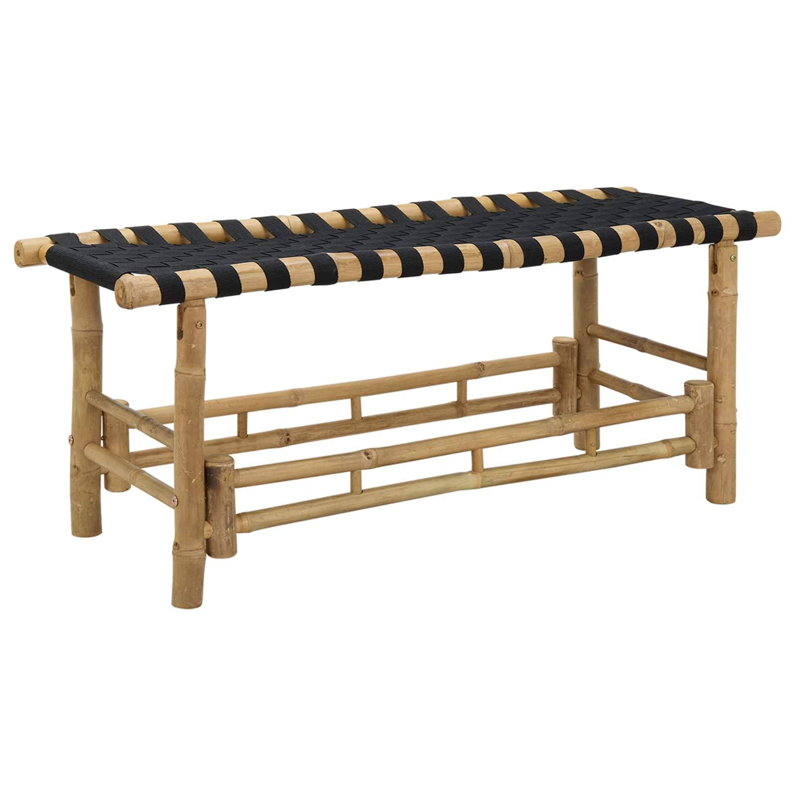 vidaXL Gartenbank Natur 110 x 38 x 40 cm Bambus