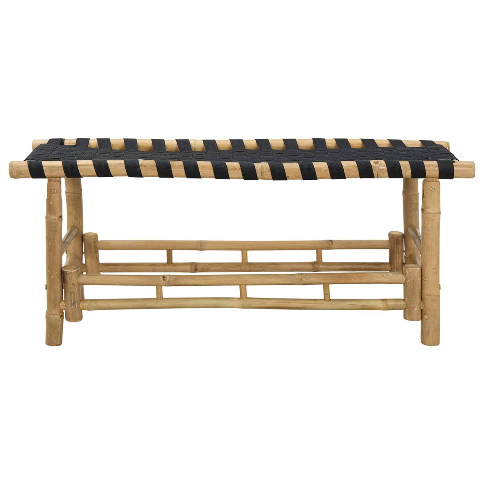 vidaXL Gartenbank Natur 110 x 38 x 40 cm Bambus