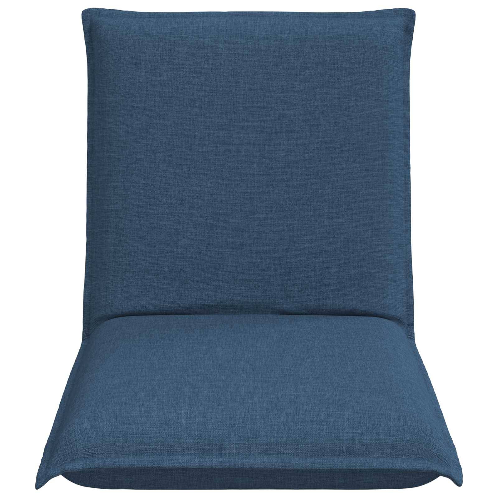 vidaXL Bodenstuhl Blau 54 x 64 x 59 cm Stoff