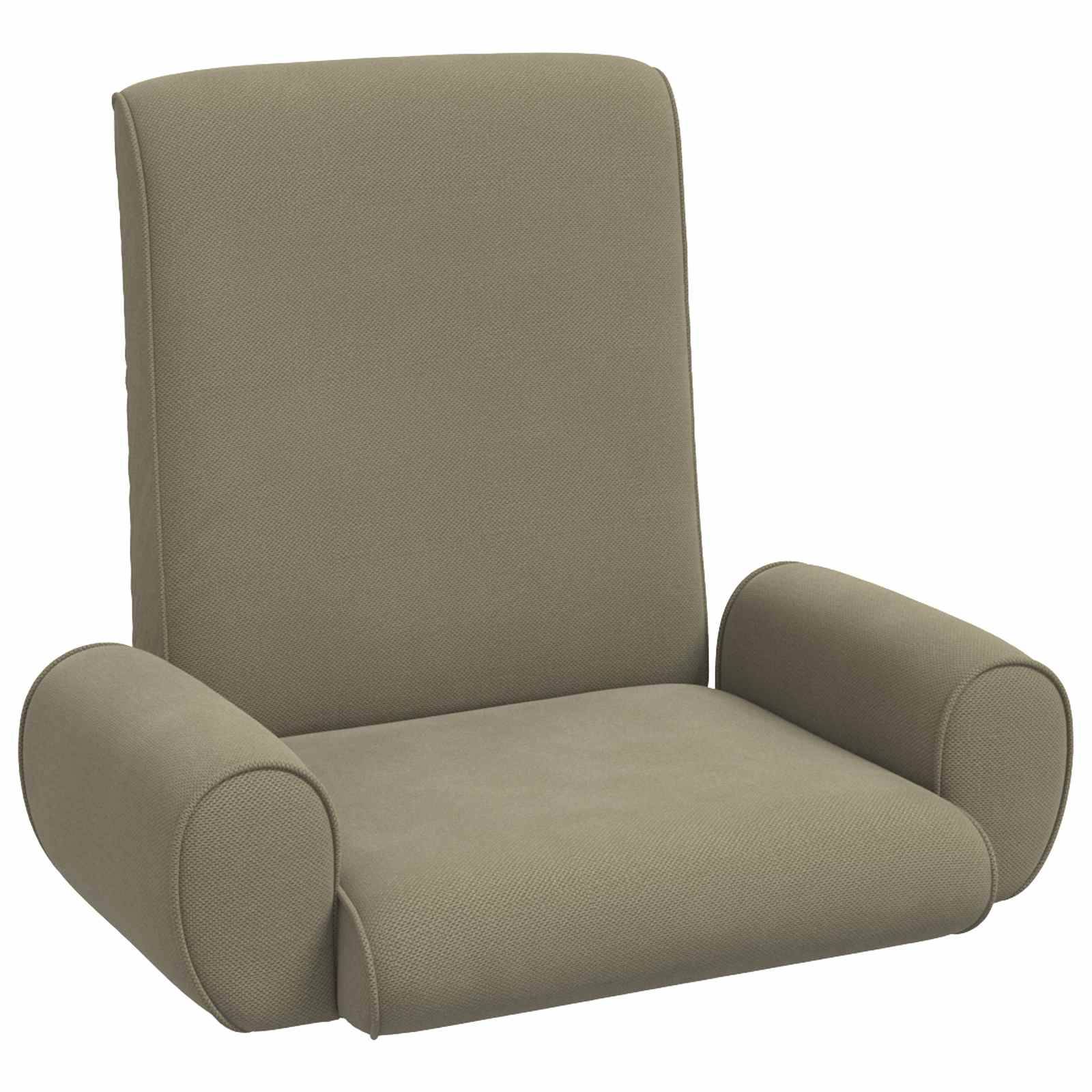 vidaXL Bodenstuhl Khaki 68 x 51 x 56 cm Grobvelours