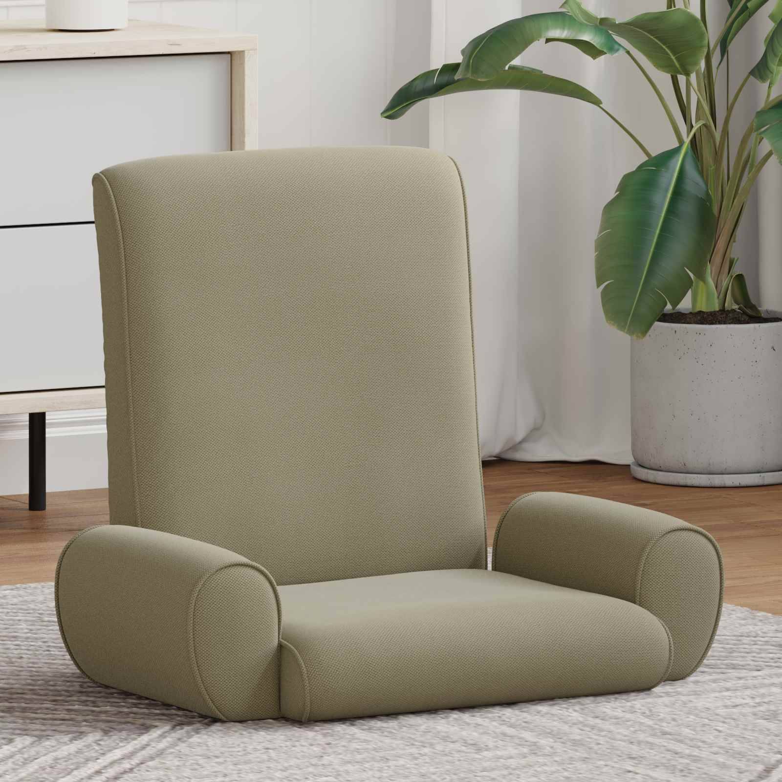 vidaXL Bodenstuhl Khaki 68 x 51 x 56 cm Grobvelours