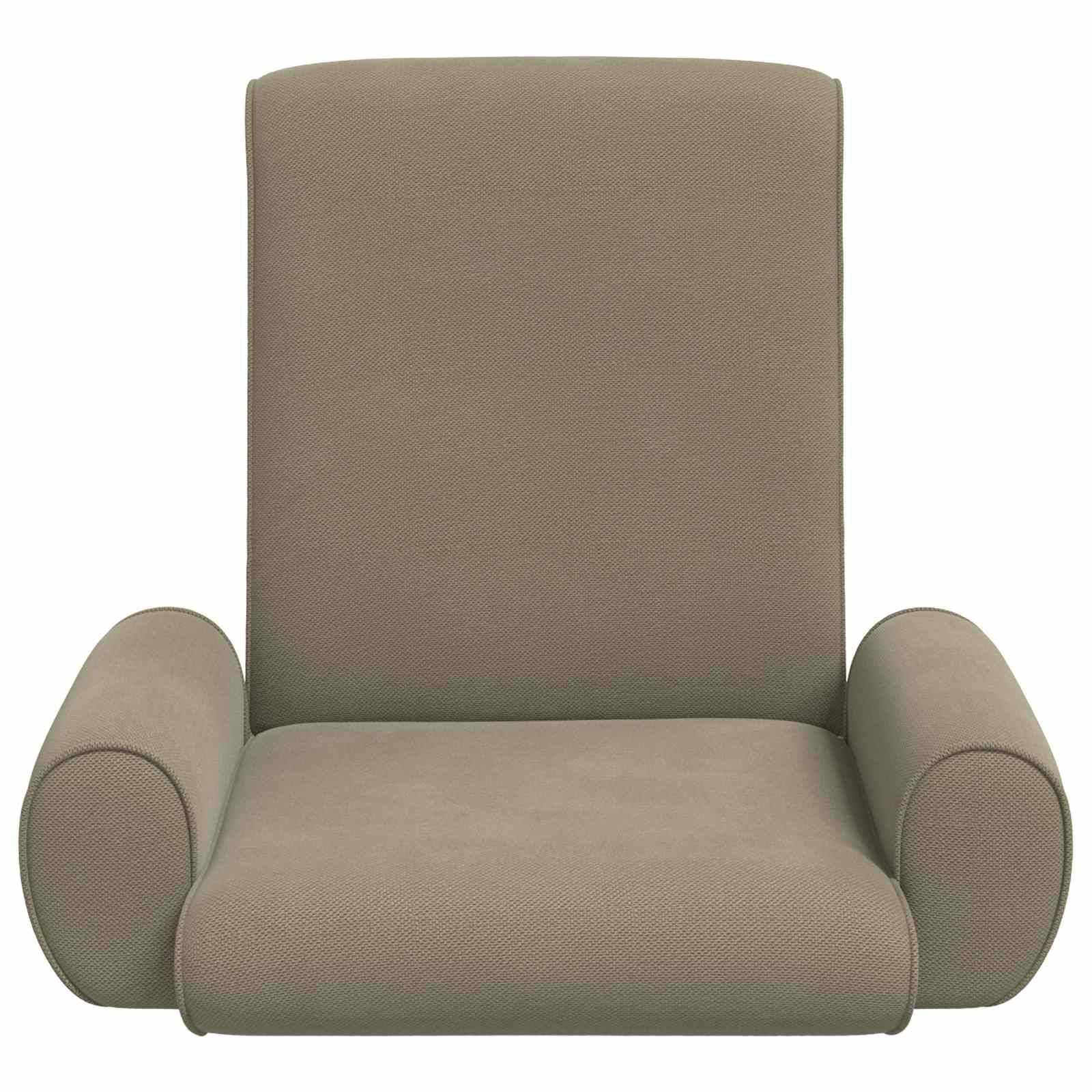vidaXL Bodenstuhl Khaki 68 x 51 x 56 cm Grobvelours