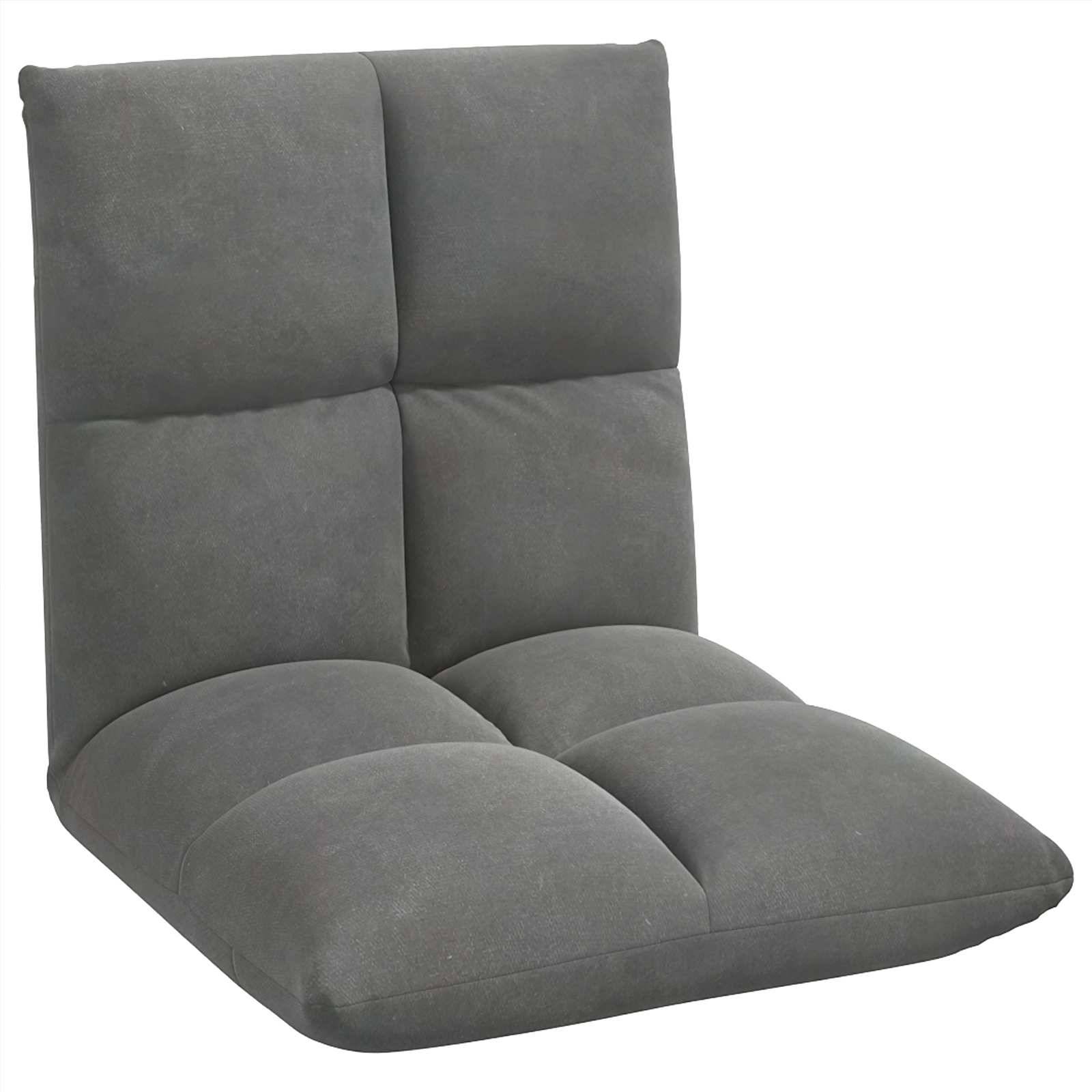 vidaXL Bodenstuhl Dunkelgrau 50 x 61 x 57 cm Samt