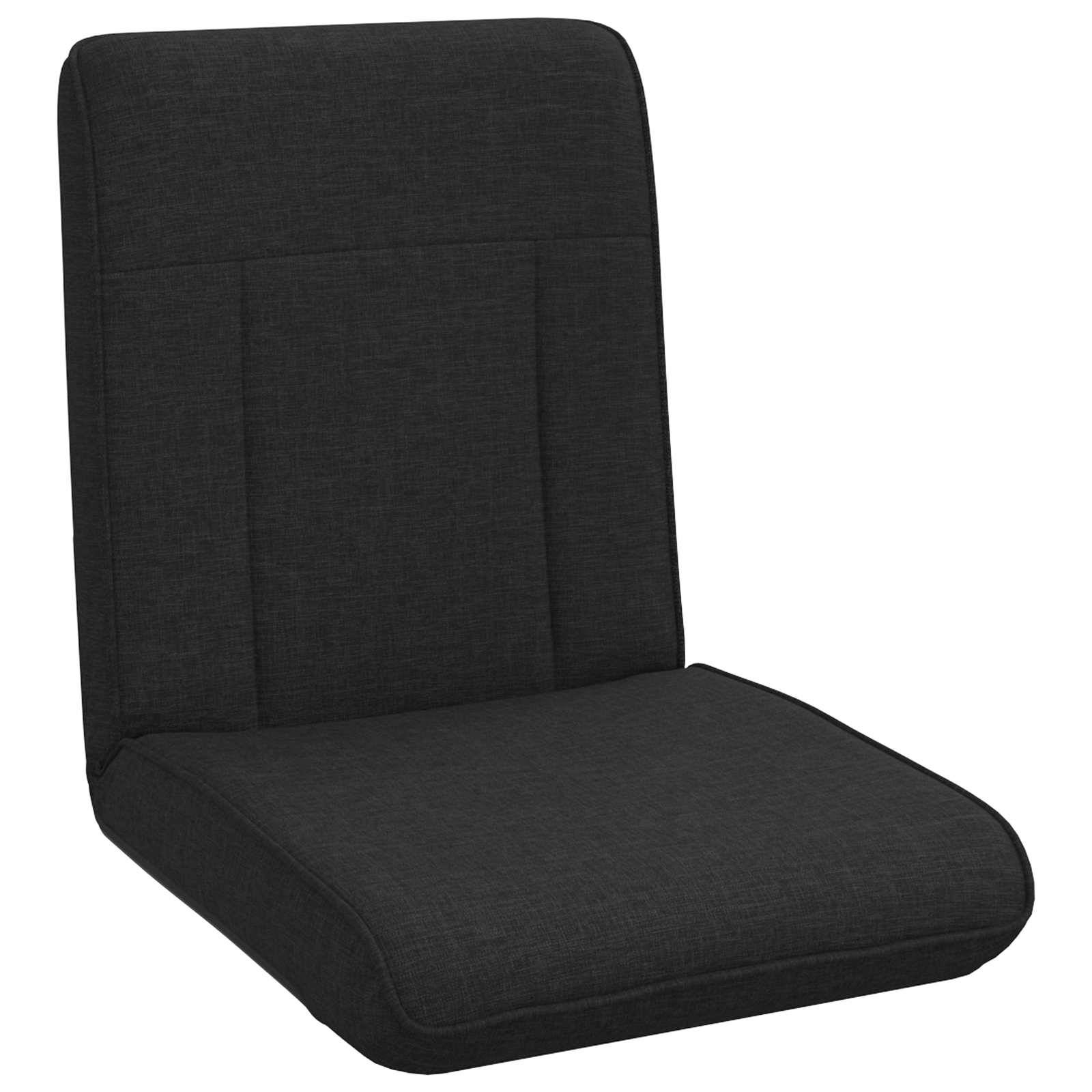 vidaXL Bodenstuhl Schwarz 50 x 73 x 60 cm Stoff