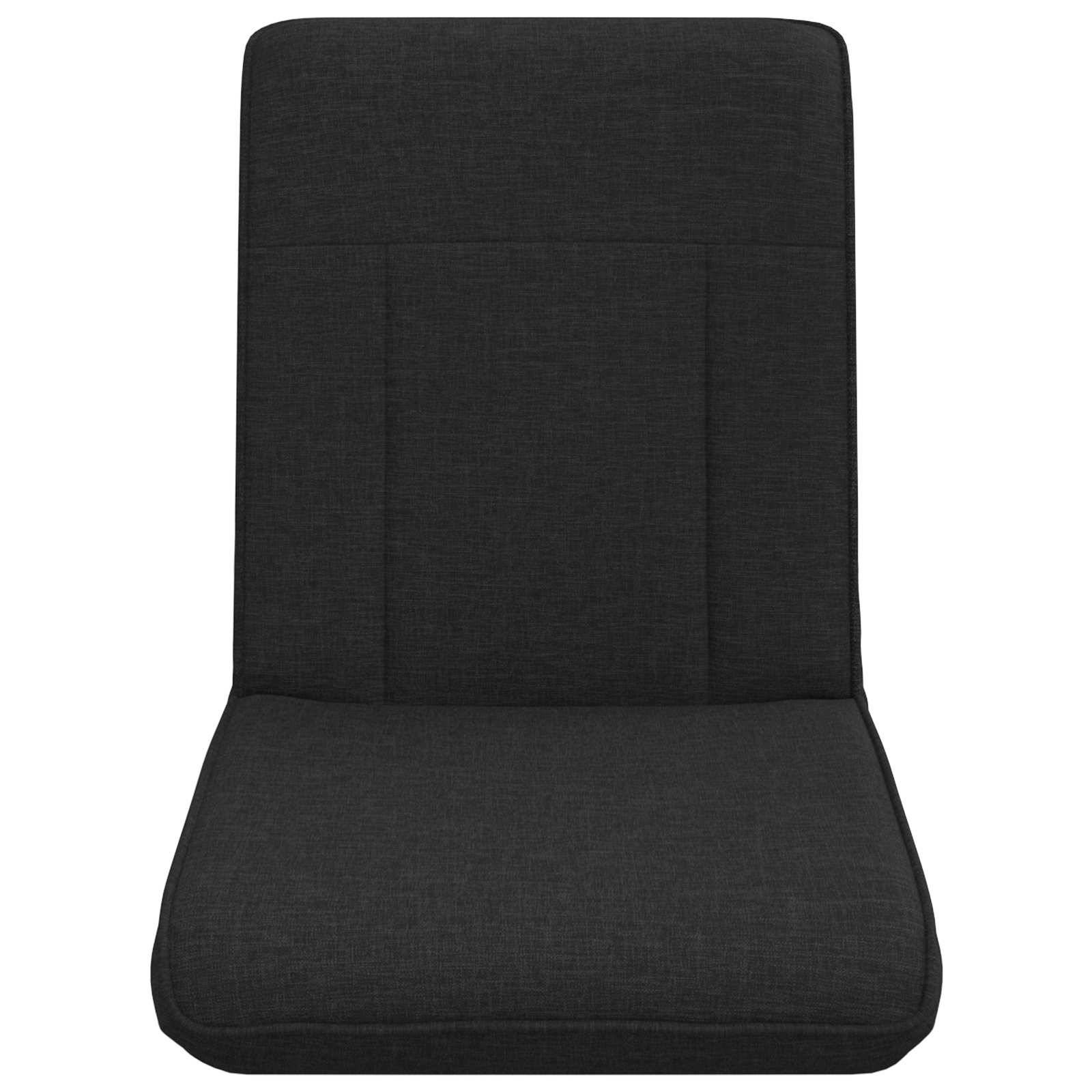 vidaXL Bodenstuhl Schwarz 50 x 73 x 60 cm Stoff