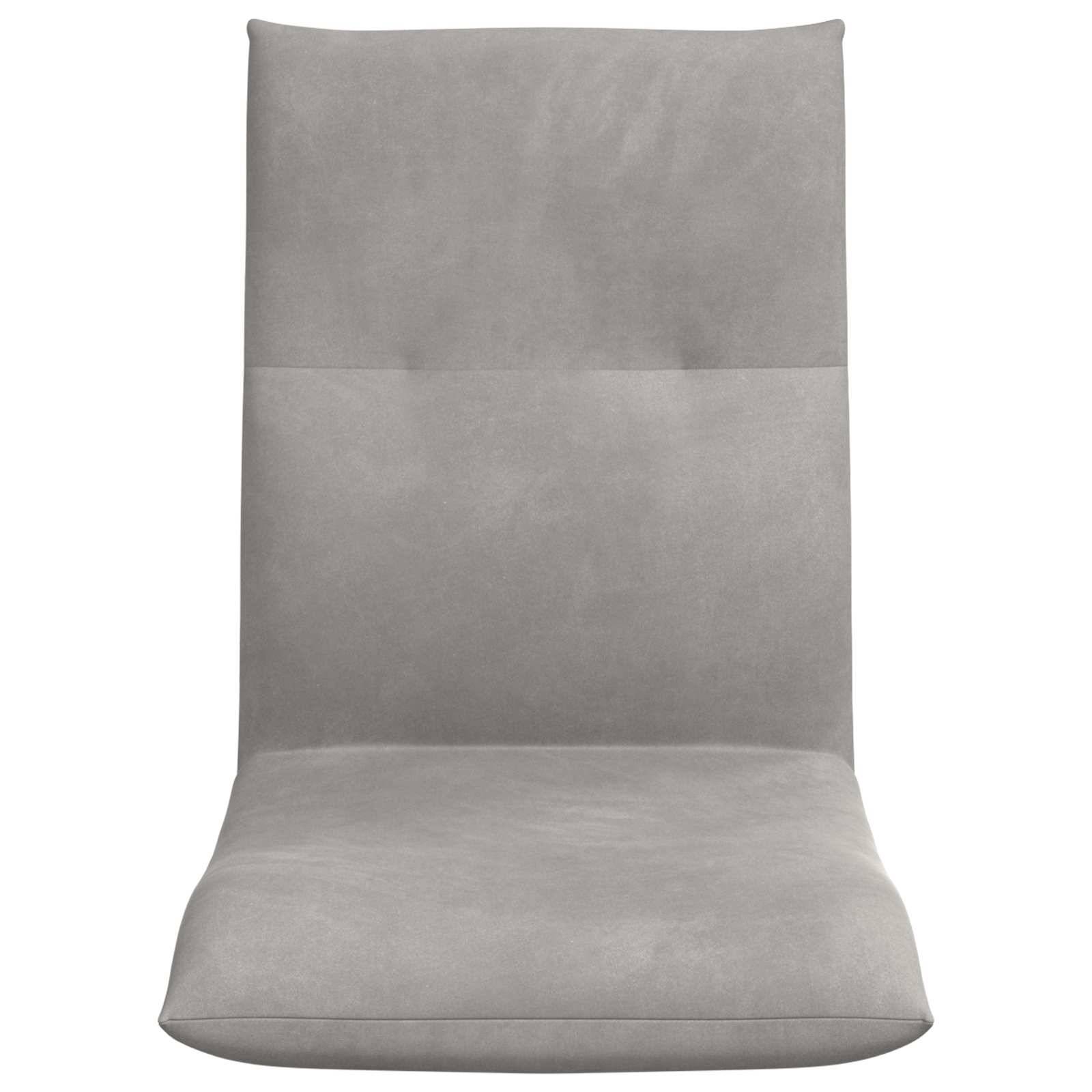 vidaXL Bodenstuhl Hellgrau 46 x 50 x 61 cm Samt