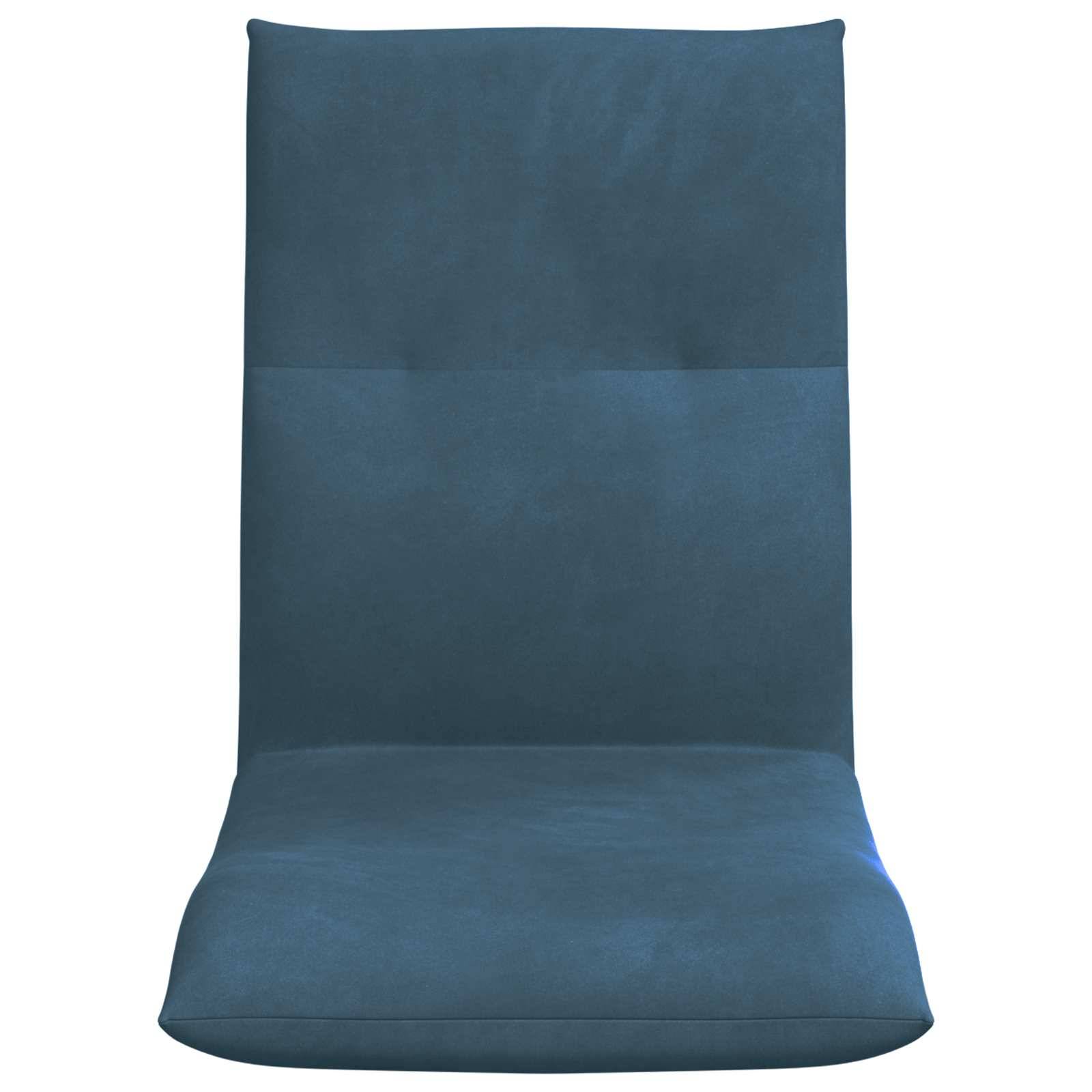 vidaXL Bodenstuhl Blau 46 x 50 x 61 cm Samt