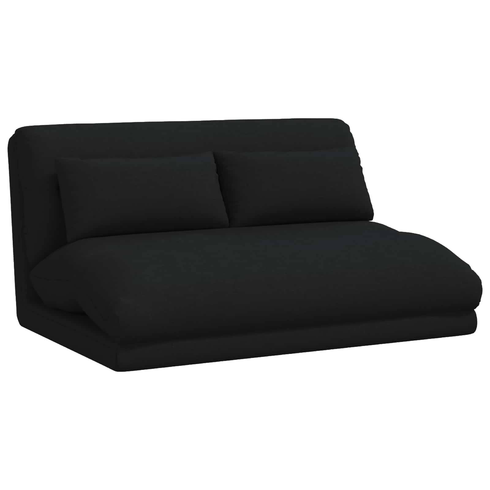 vidaXL Bodenstuhl Schwarz 110 x 82 x 55 cm Stoff