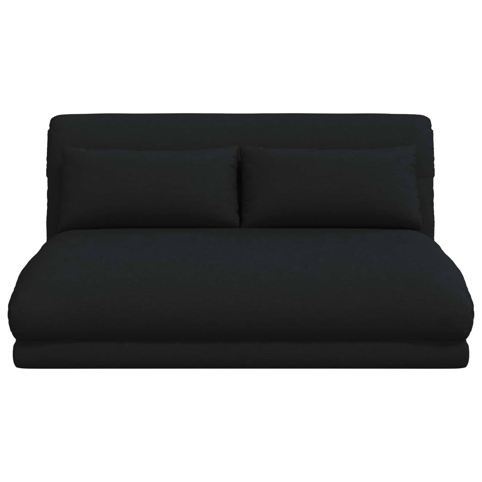 vidaXL Bodenstuhl Schwarz 110 x 82 x 55 cm Stoff
