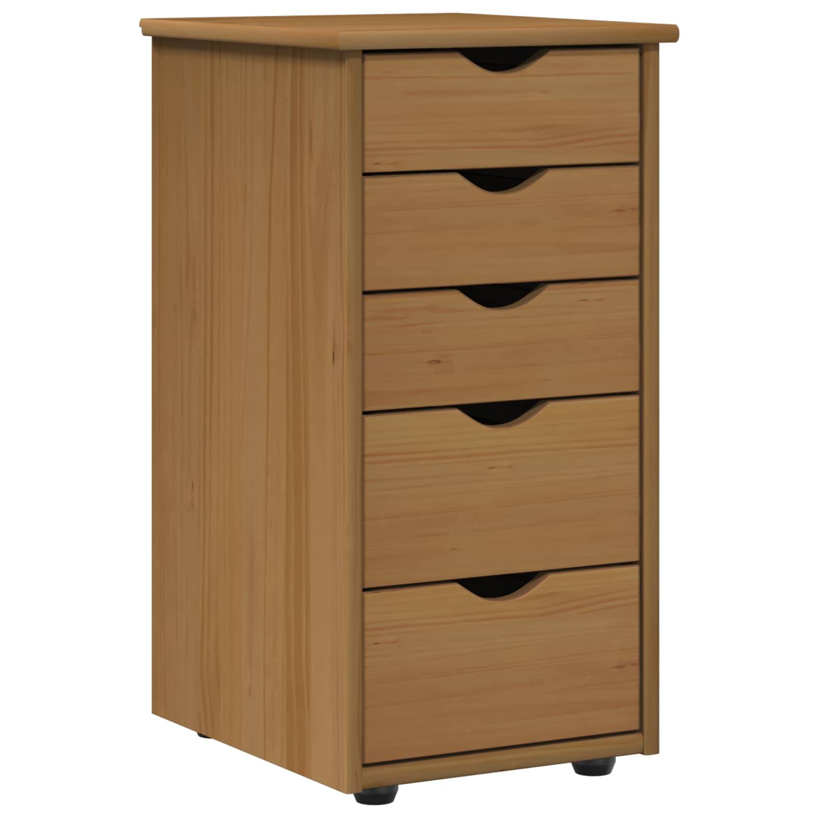 vidaXL Schrank Honigbraun 34 x 39 x 61,5 cm Massivholz Kiefer