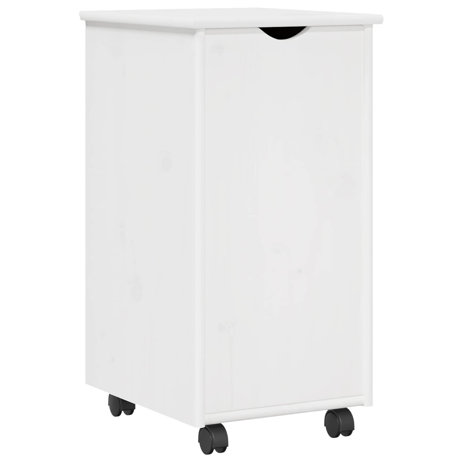vidaXL Schreibtischschrank-Set 2 stk. Weiß Massives Kiefernholz