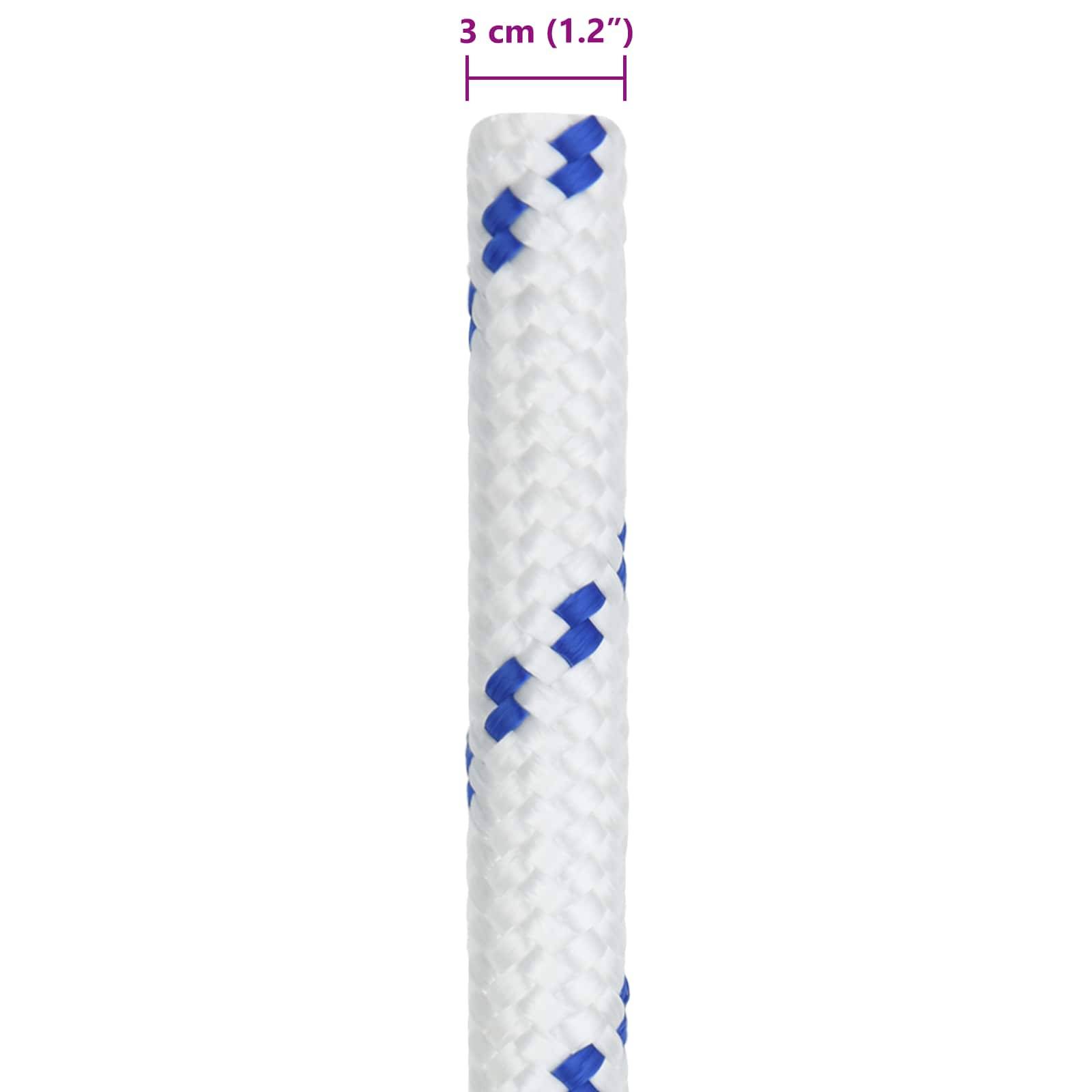 vidaXL Bootsseil Weiß PP