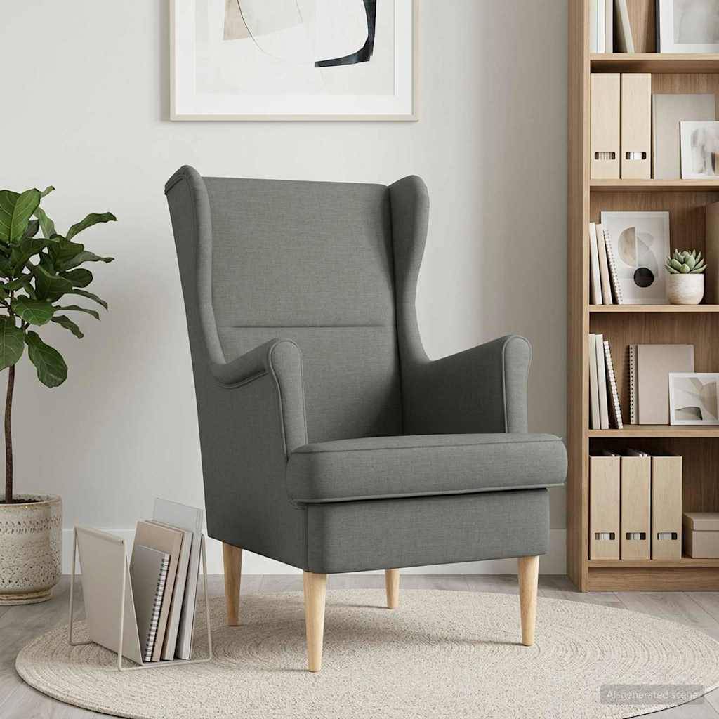 vidaXL Sessel Dunkelgrau Stoff