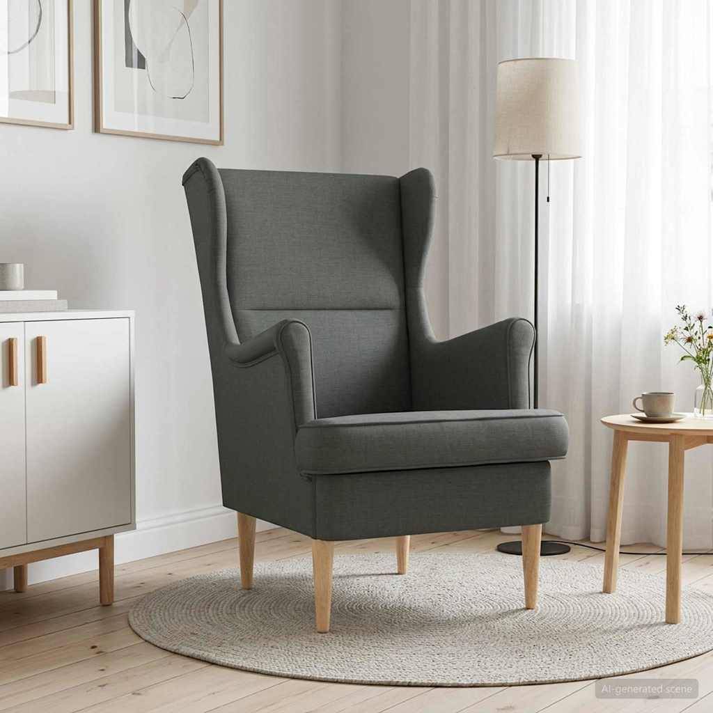 vidaXL Sessel Dunkelgrau Stoff