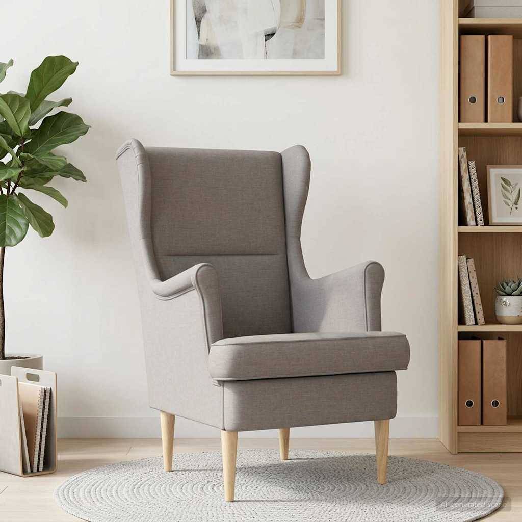 vidaXL Sessel Taupe Stoff