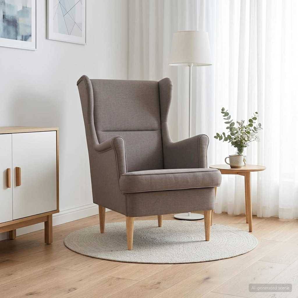 vidaXL Sessel Taupe Stoff