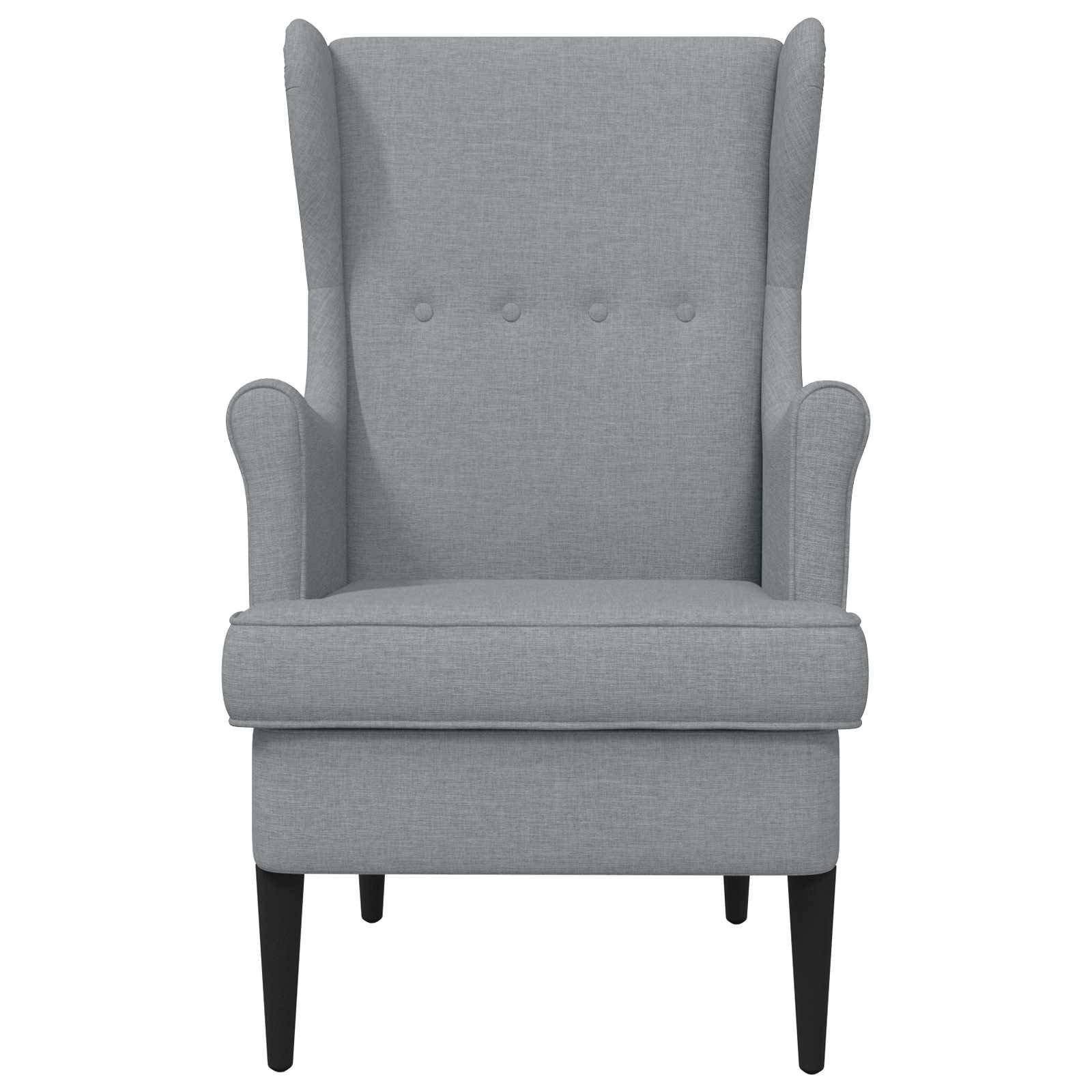 vidaXL Sessel Hellgrau Stoff