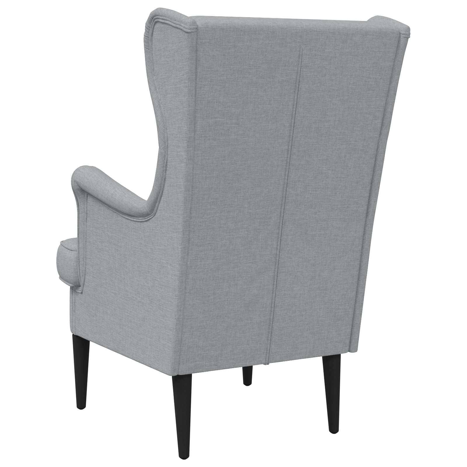 vidaXL Sessel Hellgrau Stoff