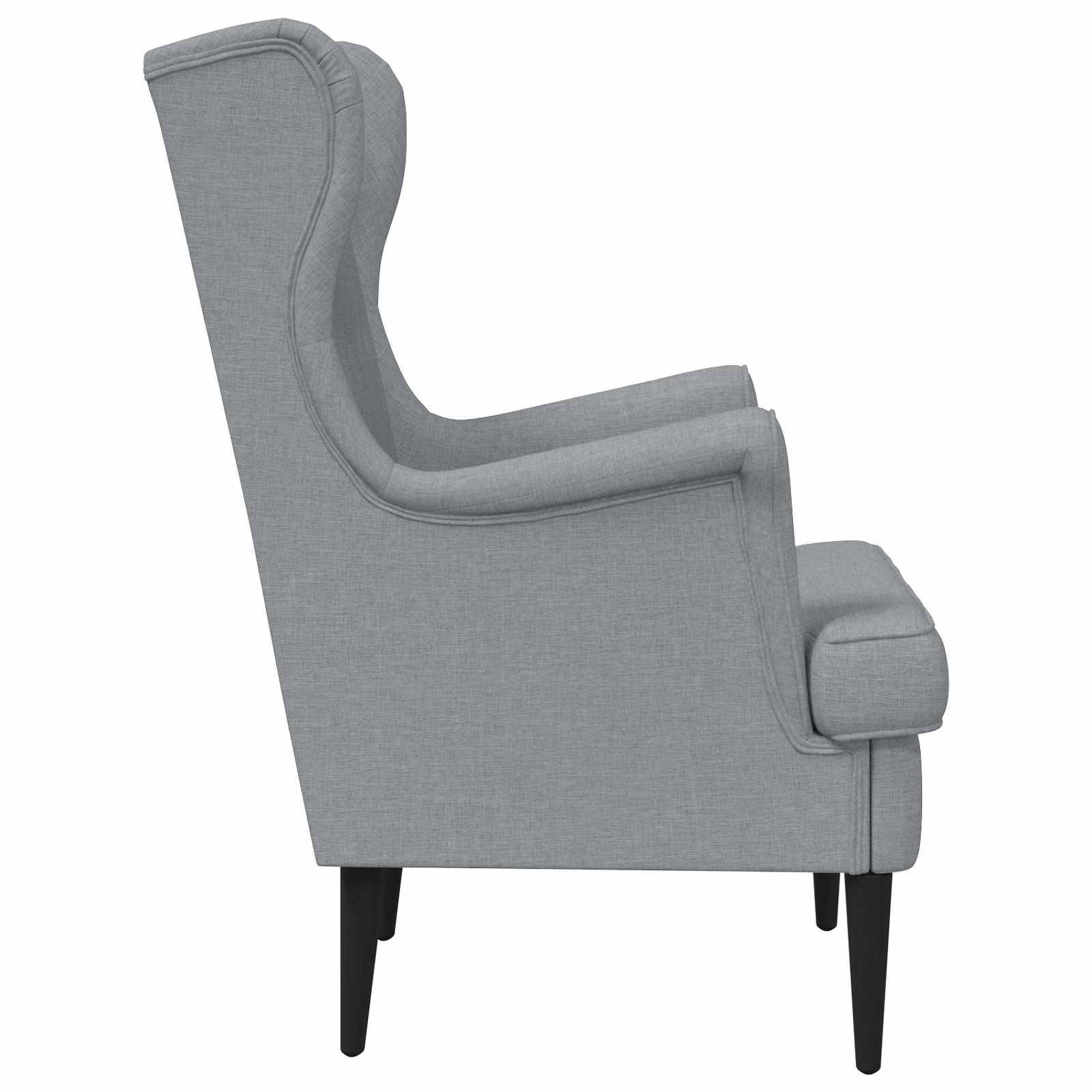 vidaXL Sessel Hellgrau Stoff