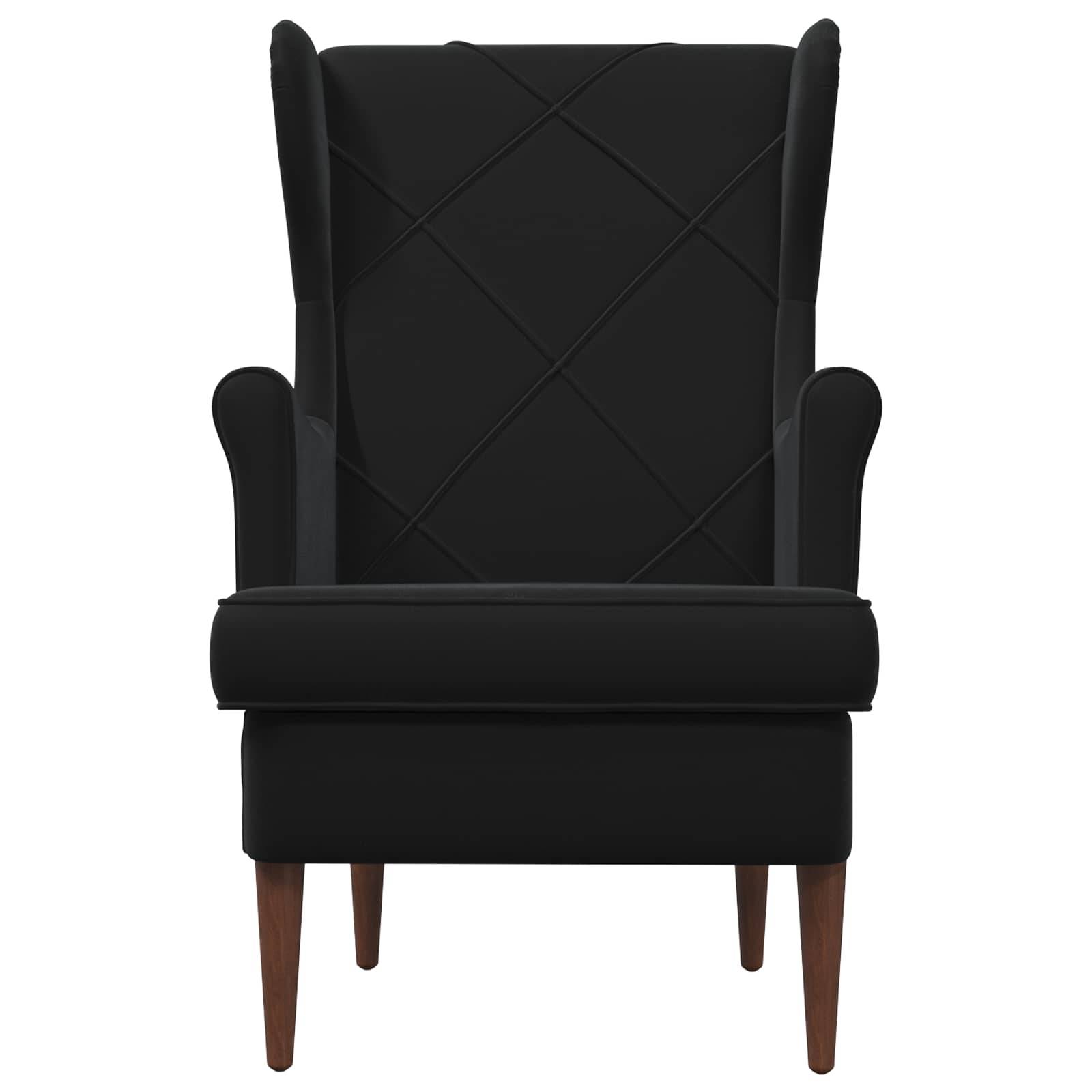 vidaXL Sessel Schwarz Samt