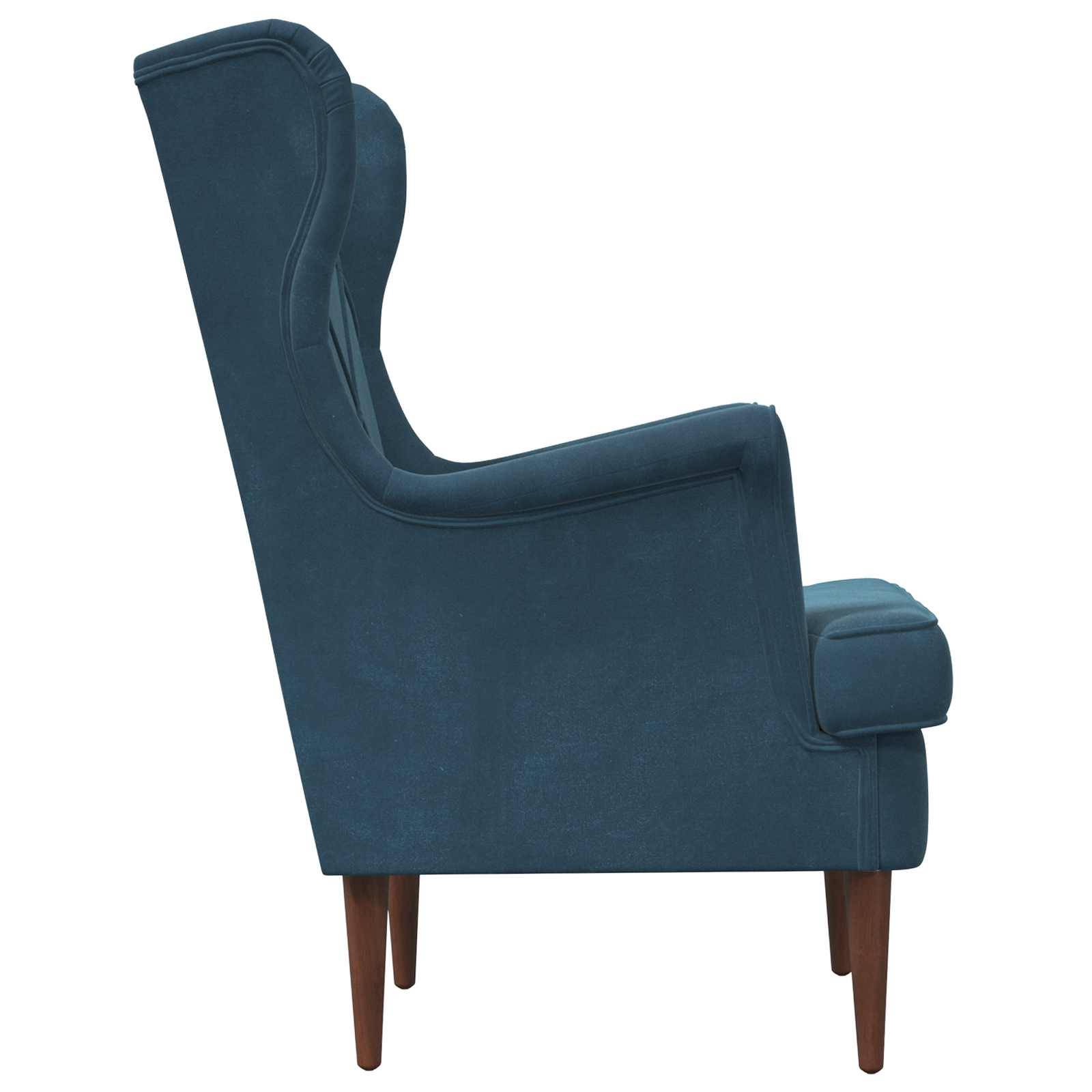 vidaXL Sessel Blau Samt