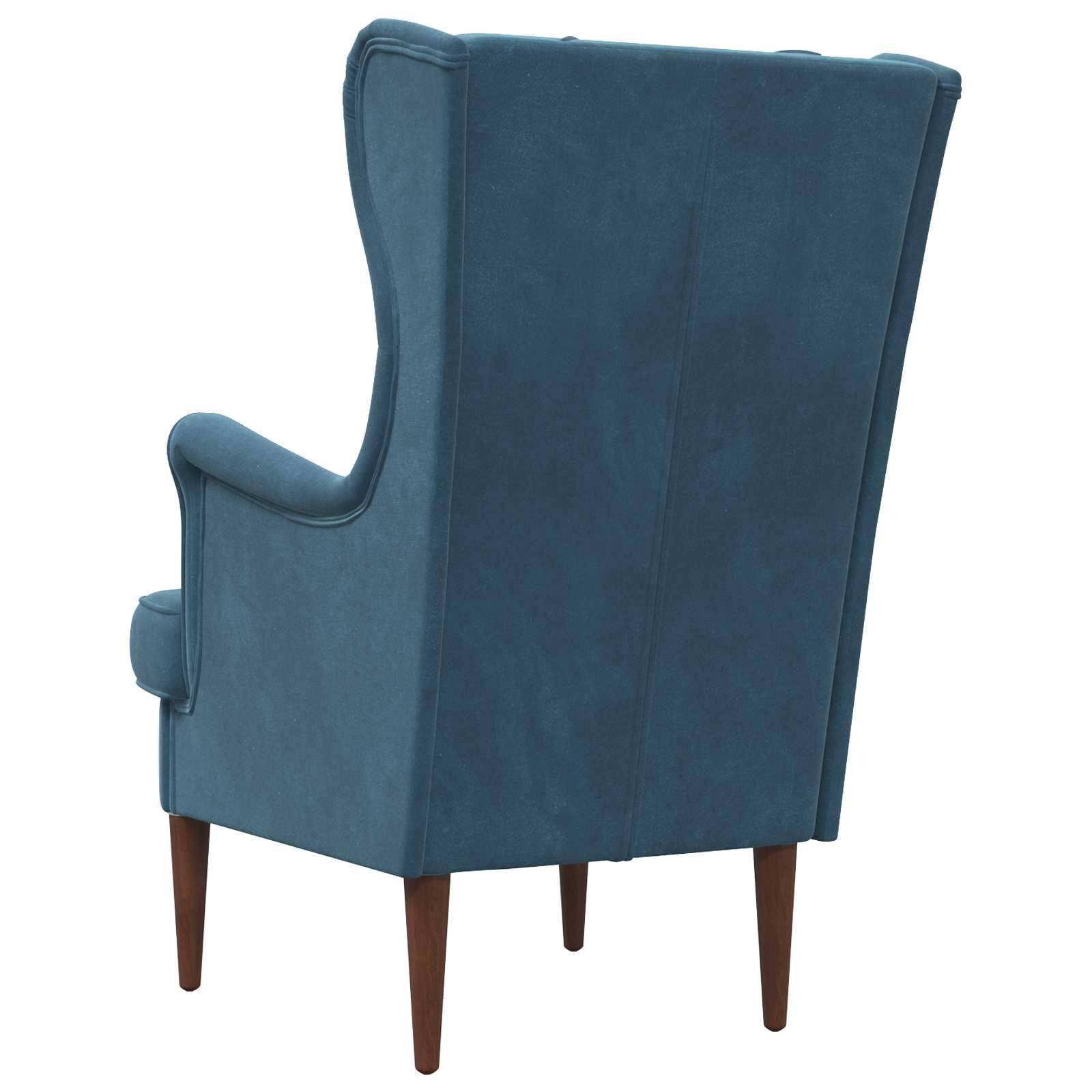 vidaXL Sessel Blau Samt