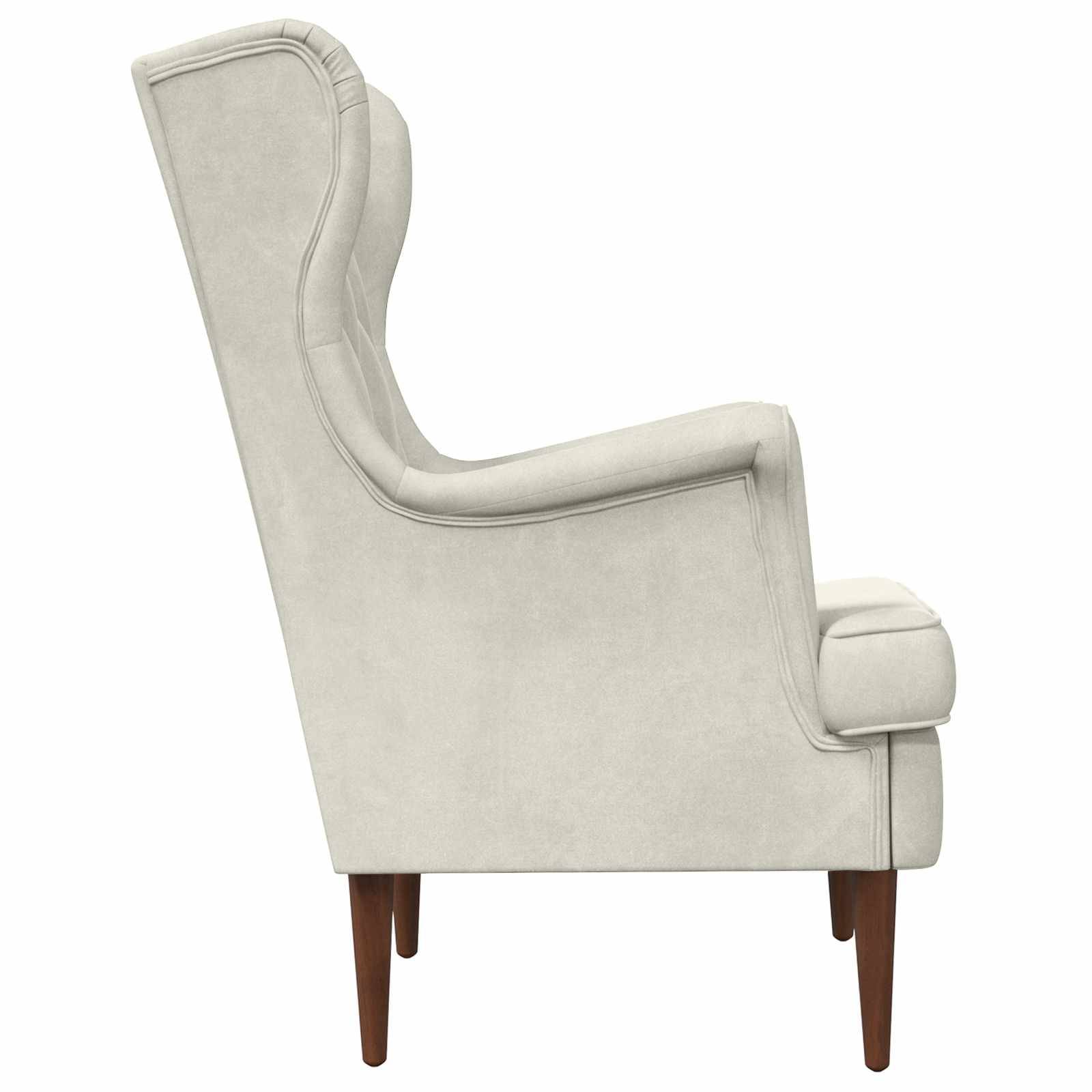 vidaXL Sessel Creme Samt