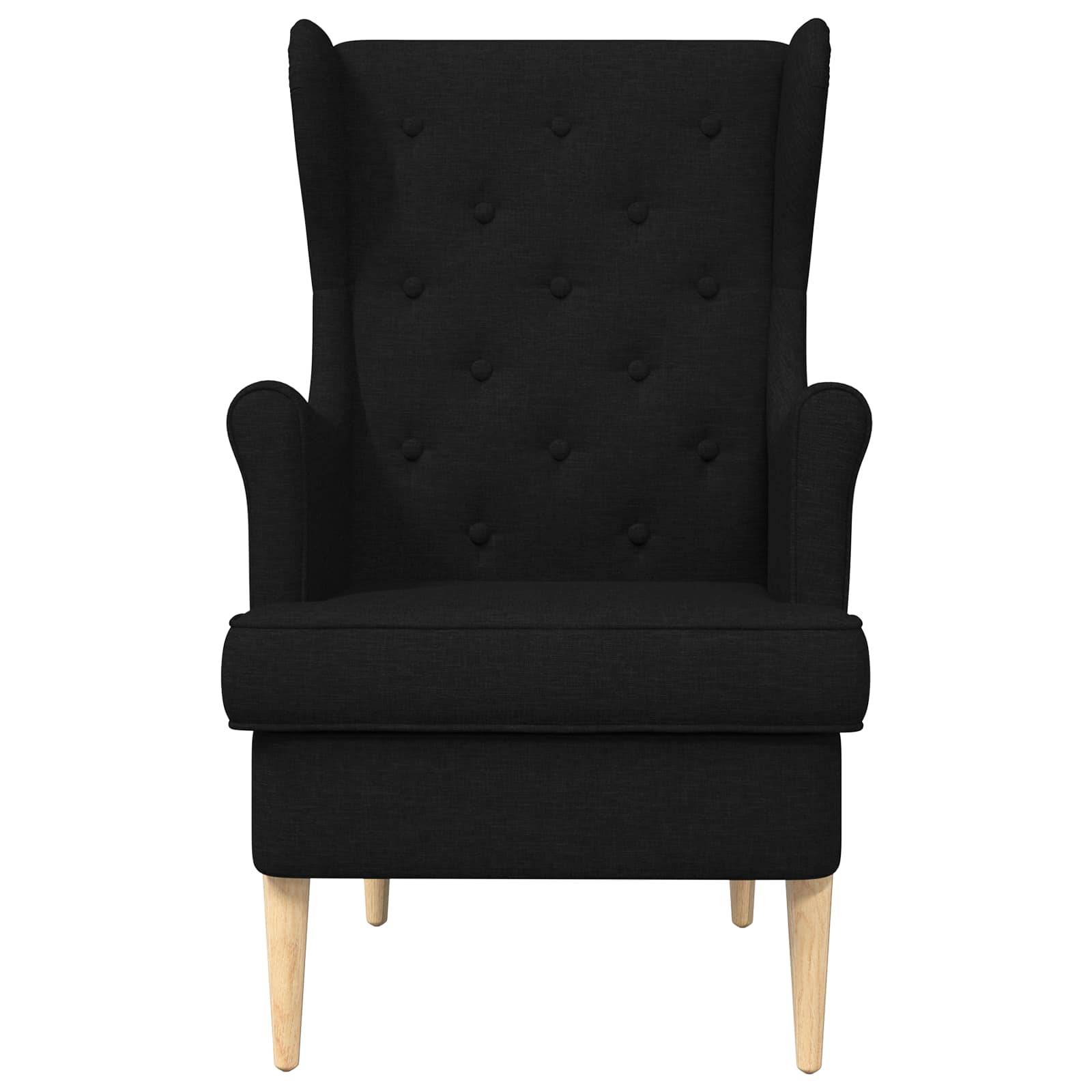 vidaXL Sessel Schwarz Stoff