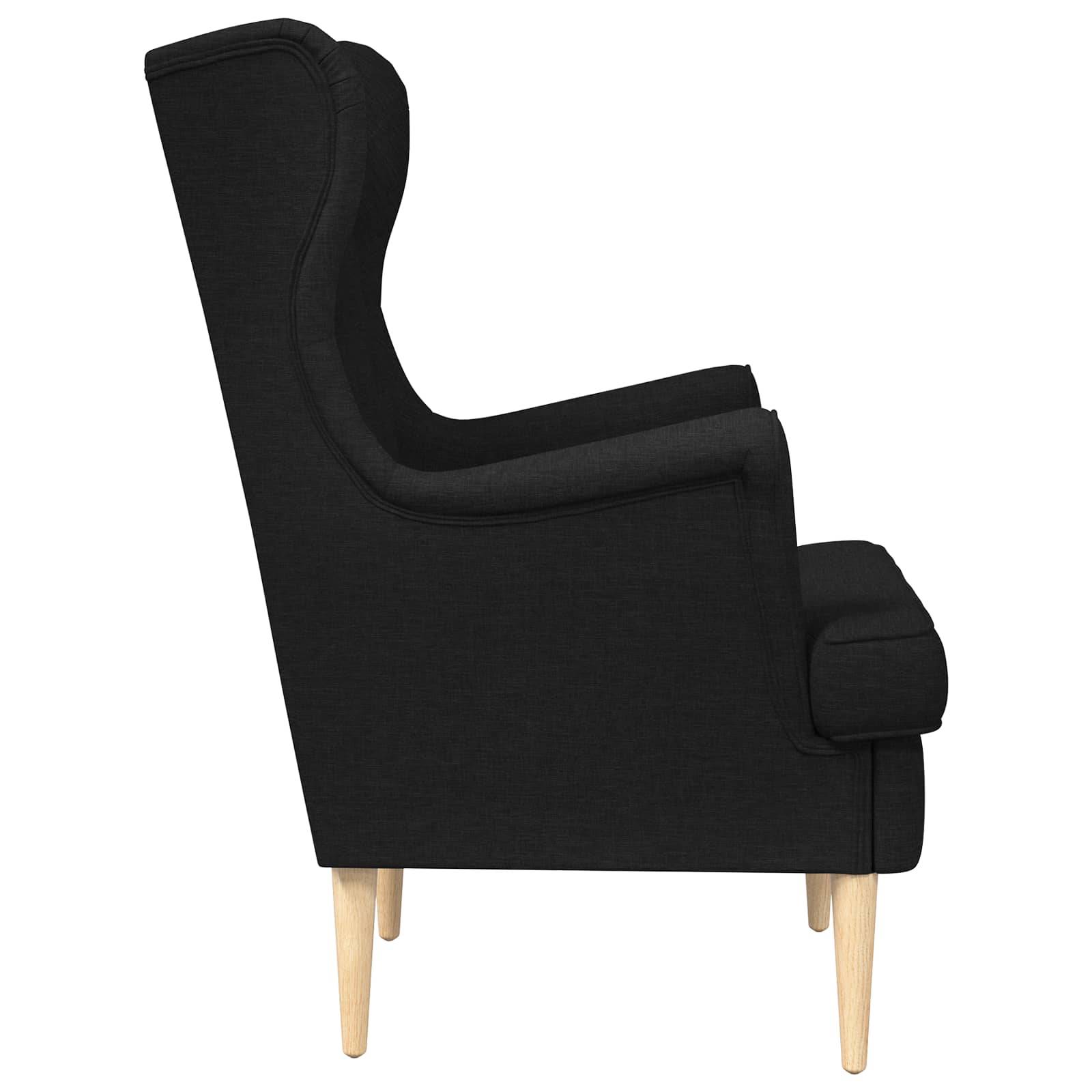 vidaXL Sessel Schwarz Stoff