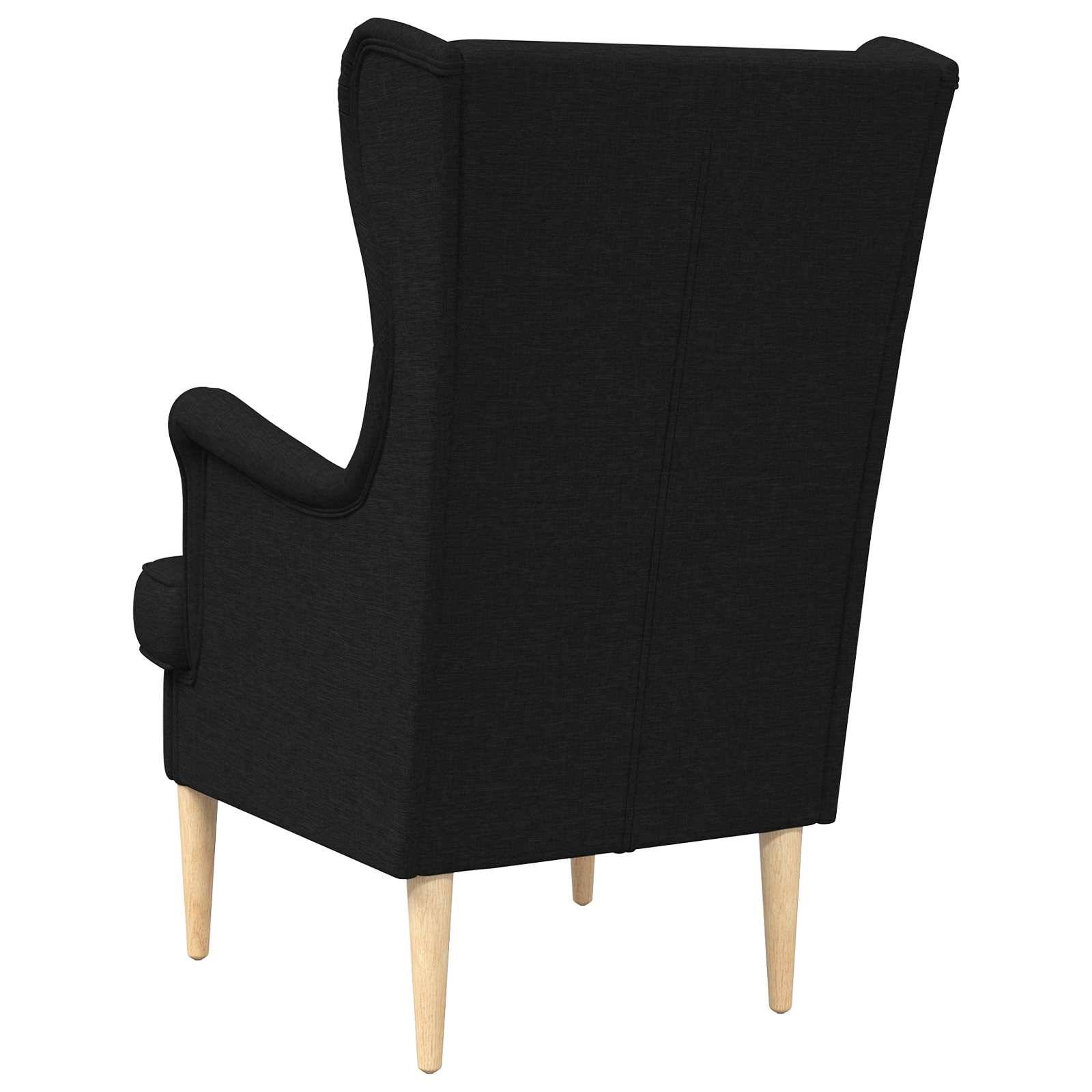vidaXL Sessel Schwarz Stoff