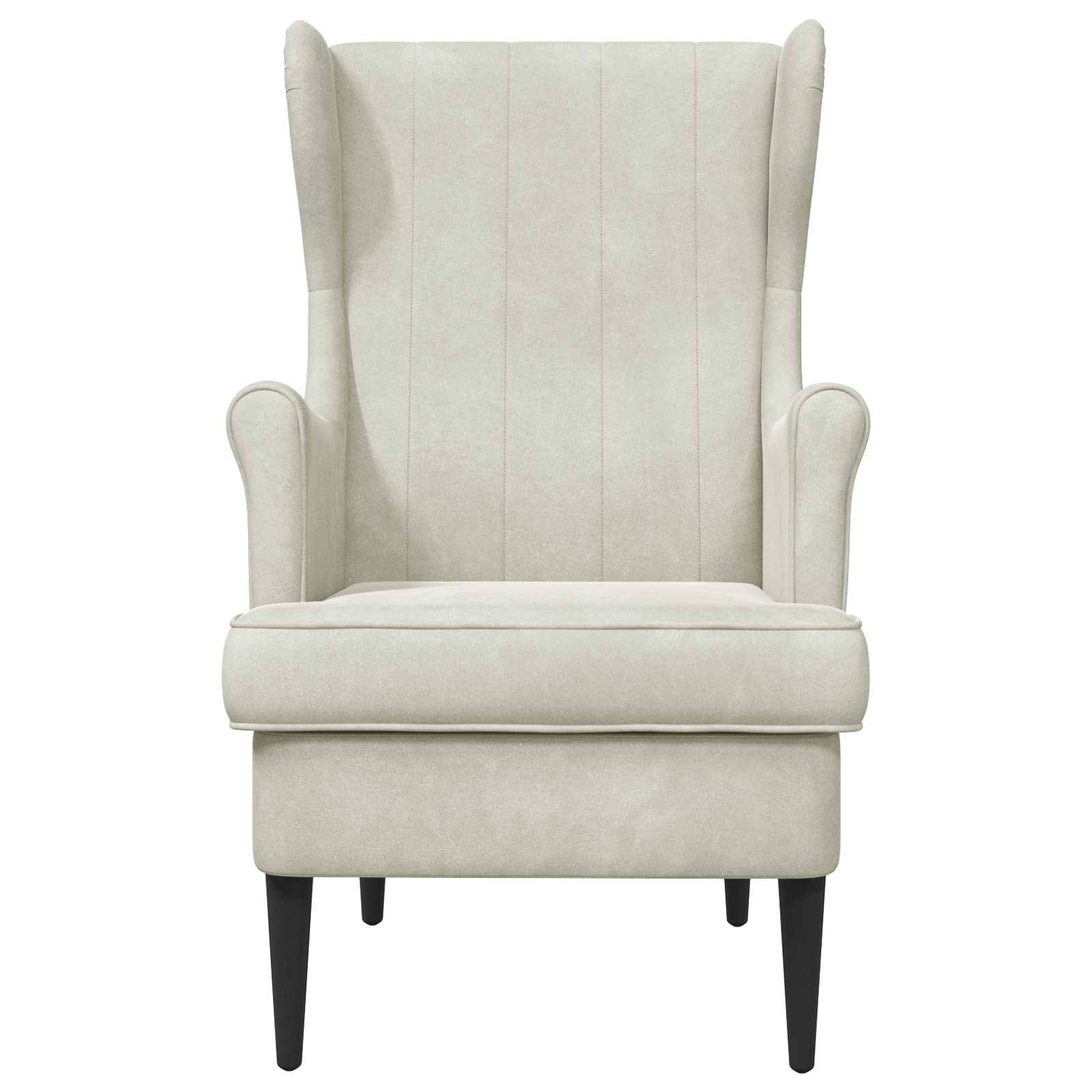 vidaXL Sessel Creme Samt