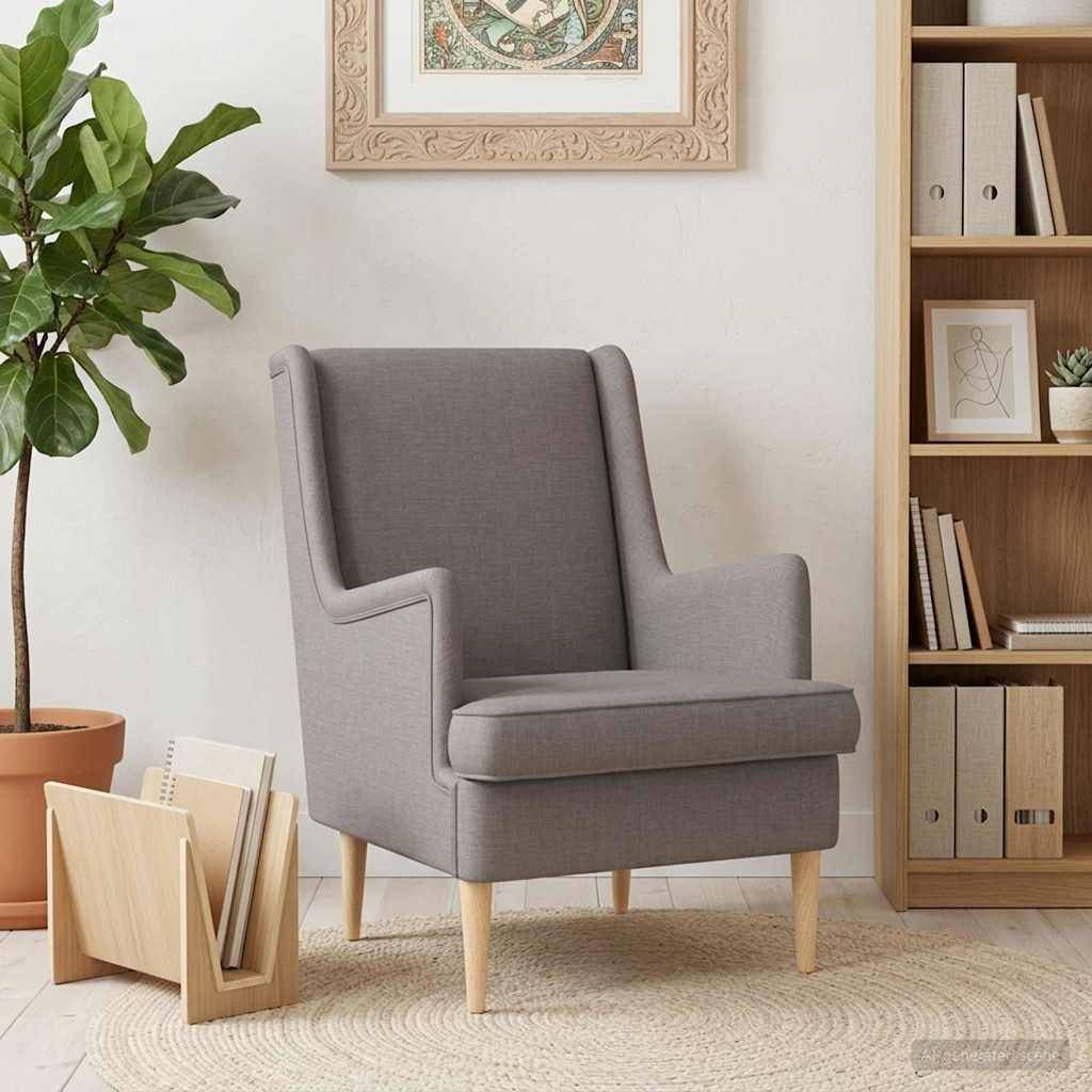 vidaXL Sessel Taupe Stoff